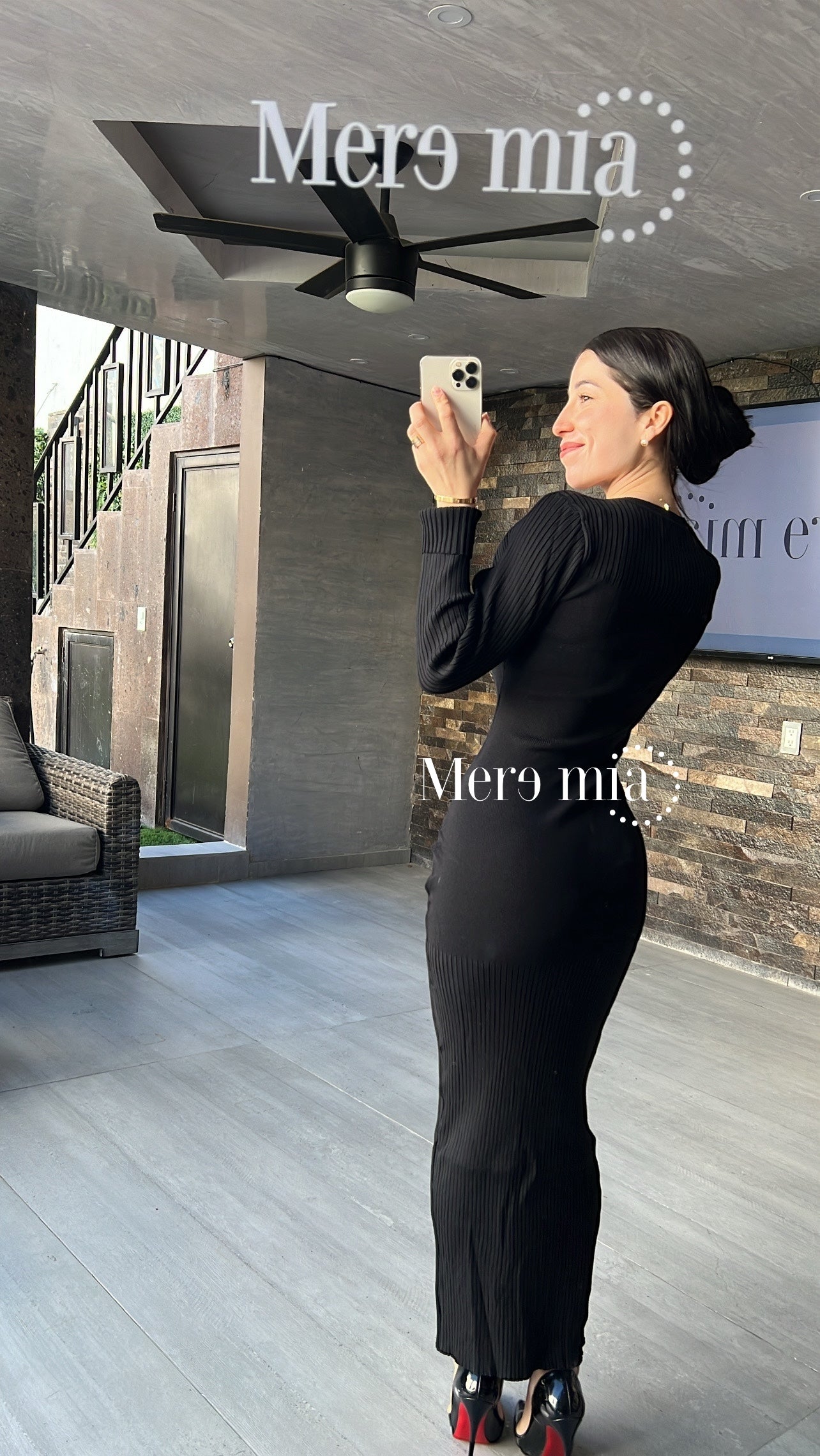 Vestido negro sweater