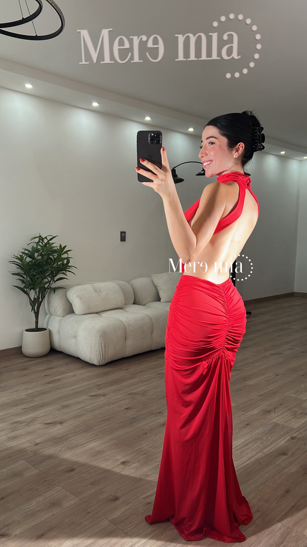 Vestido estola sin espalda