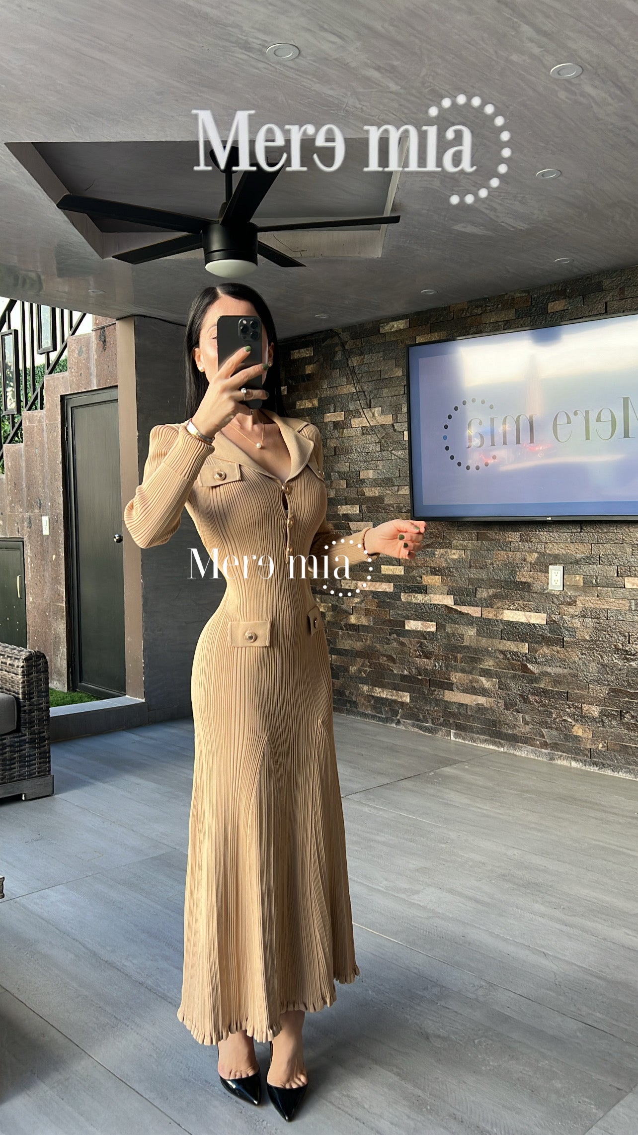 Vestido moka ml rayado