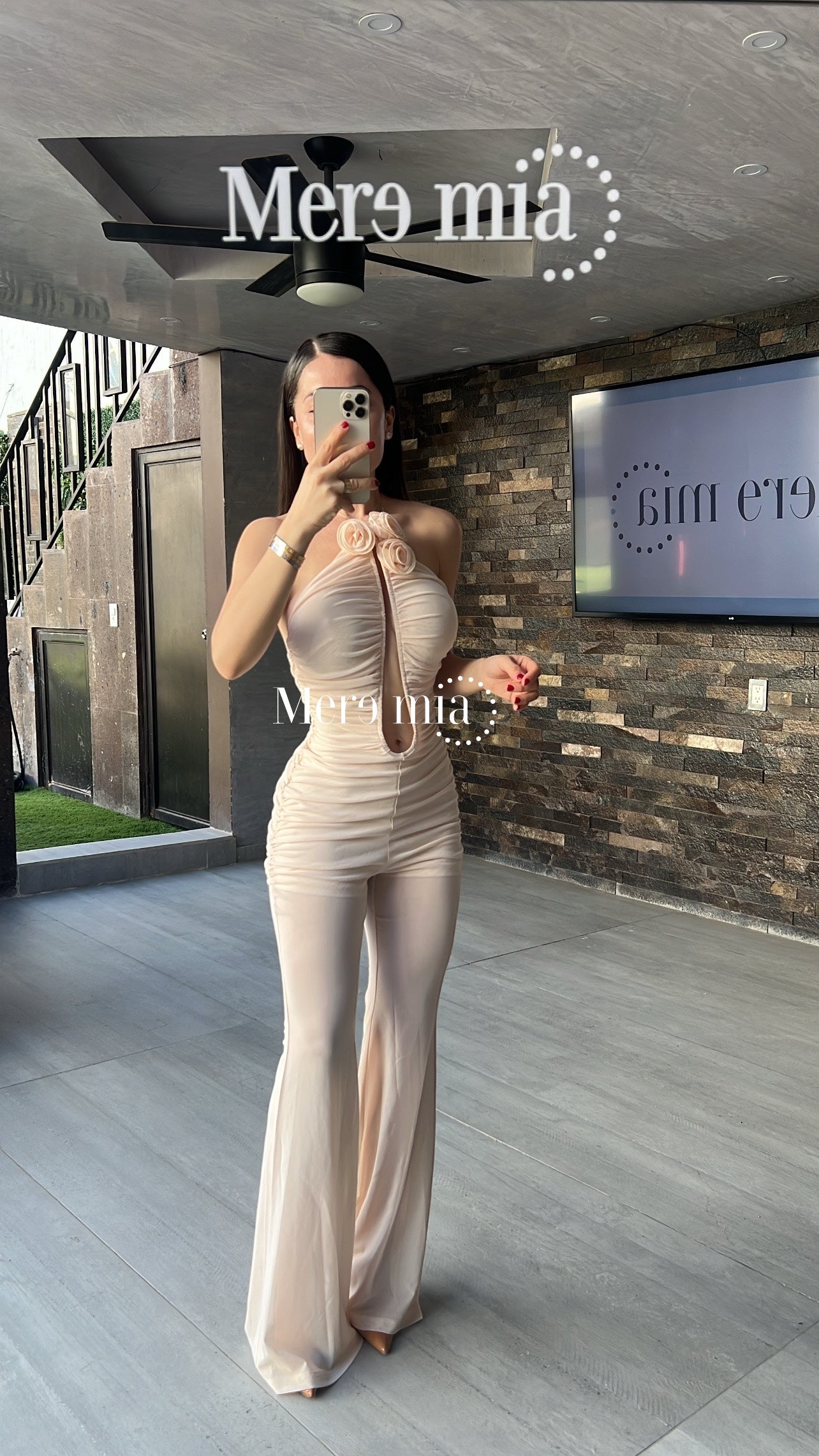 Jumpsuit nude flores