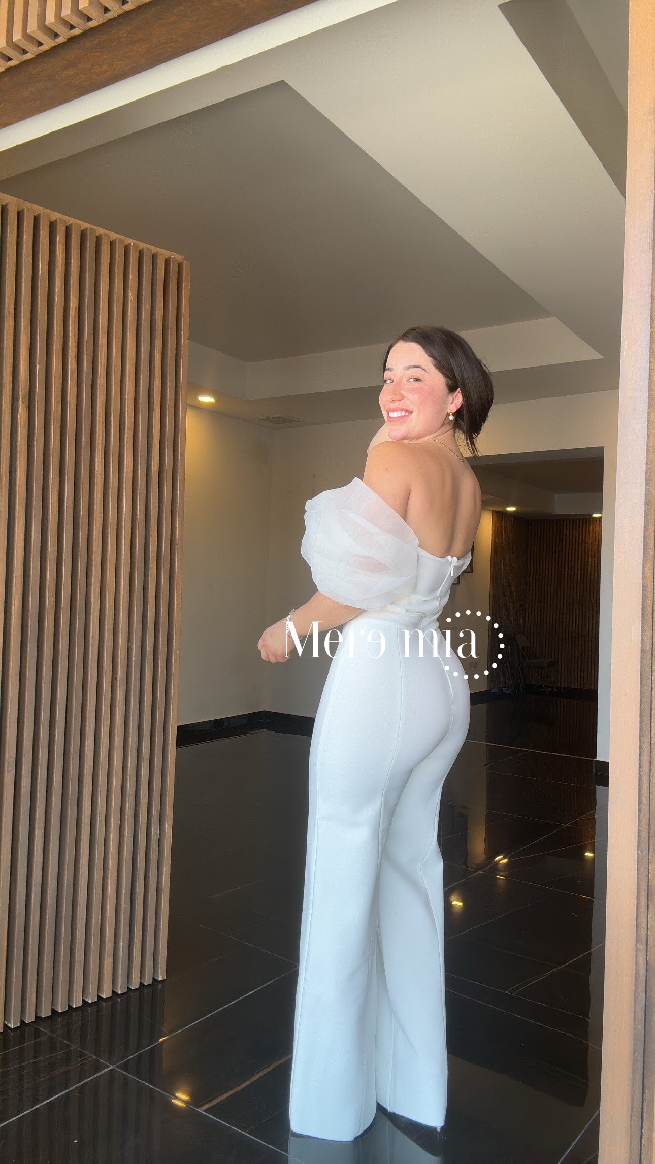 Jumpsuit blanco tul