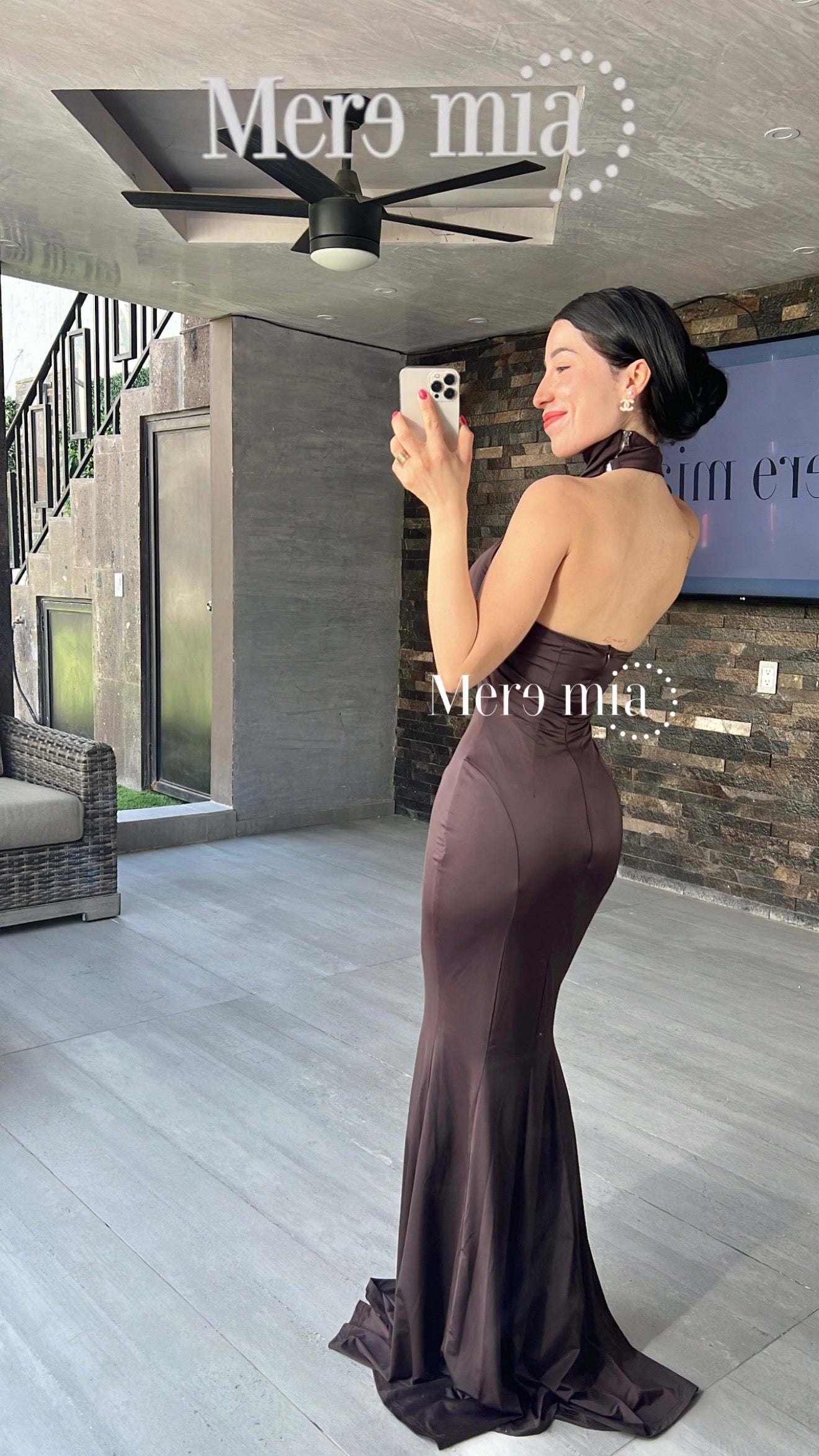 Vastido obs cuello olan