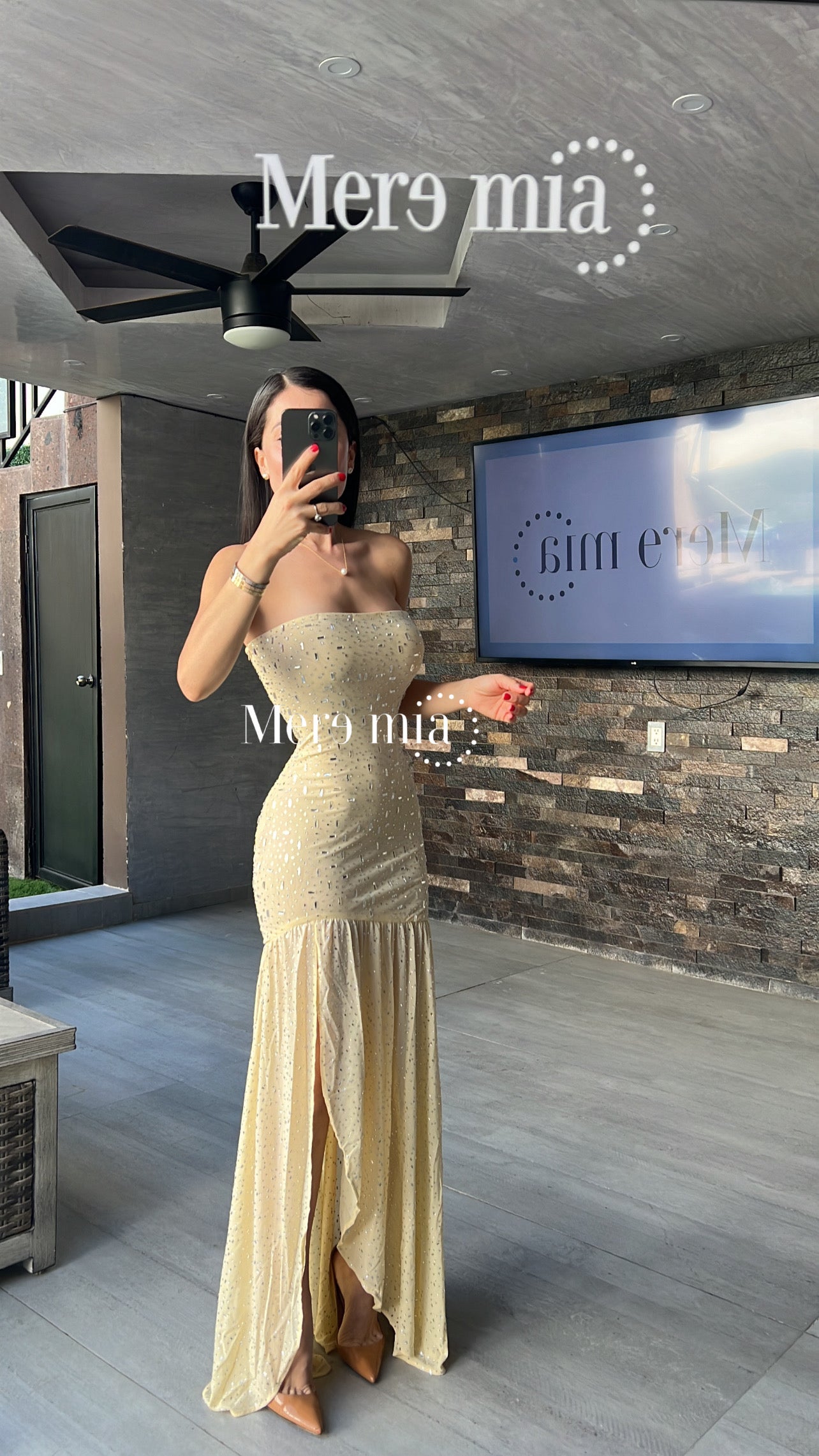 Vestido am apl plata