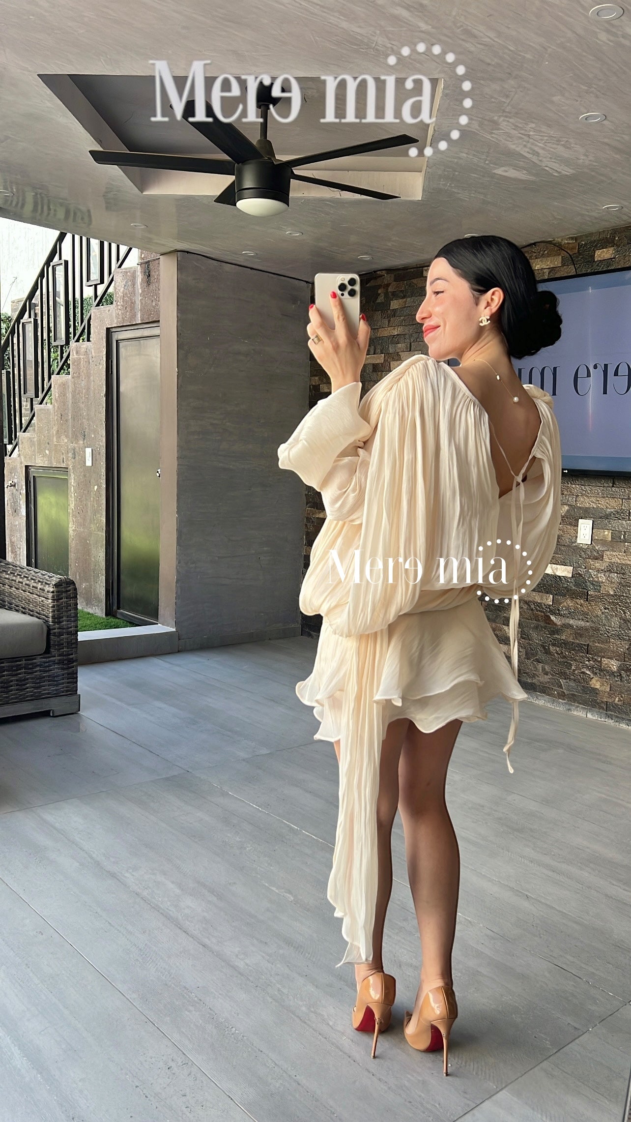 Vestido ivory olanes