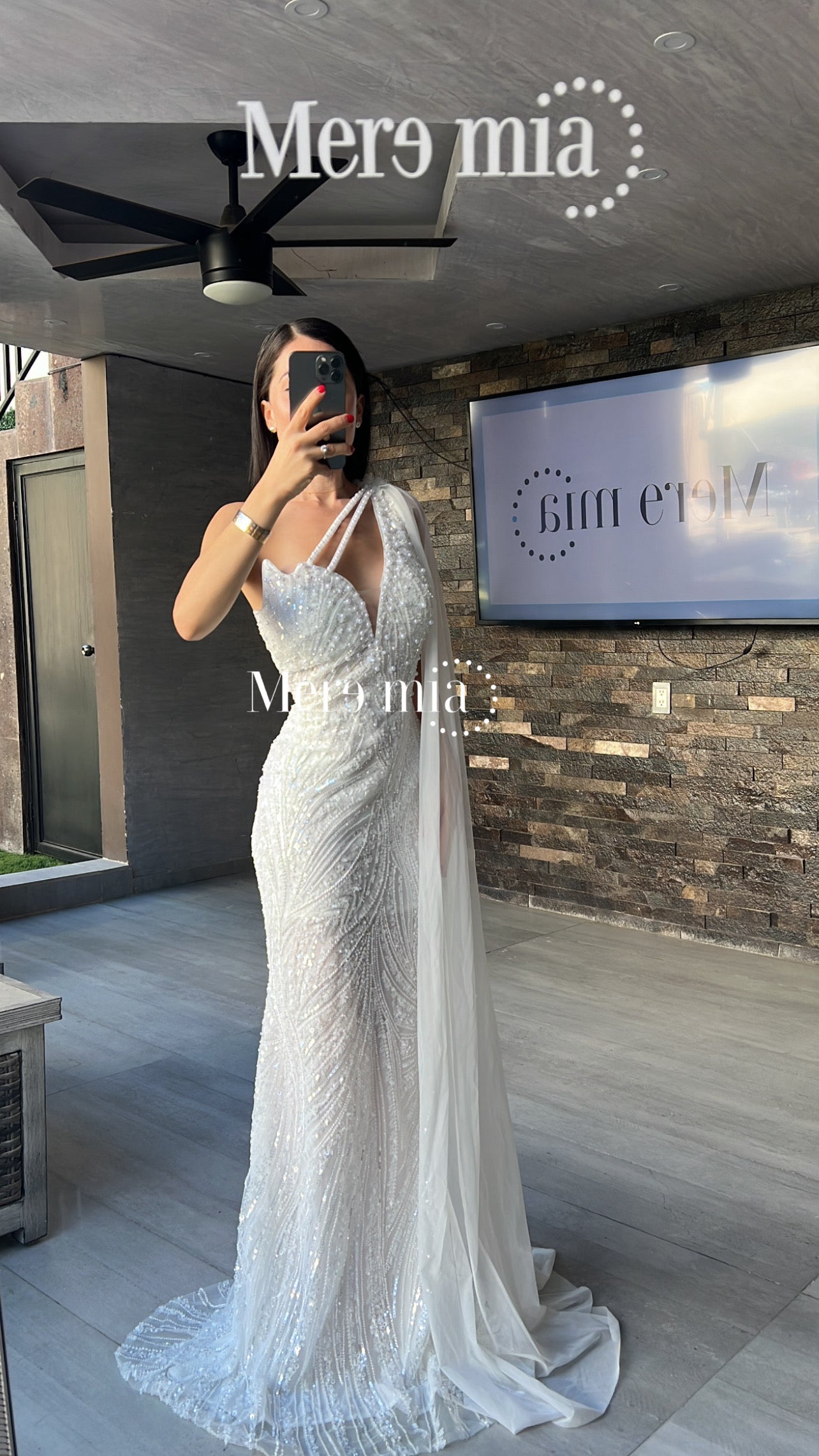 Vestido blanco hombro lent