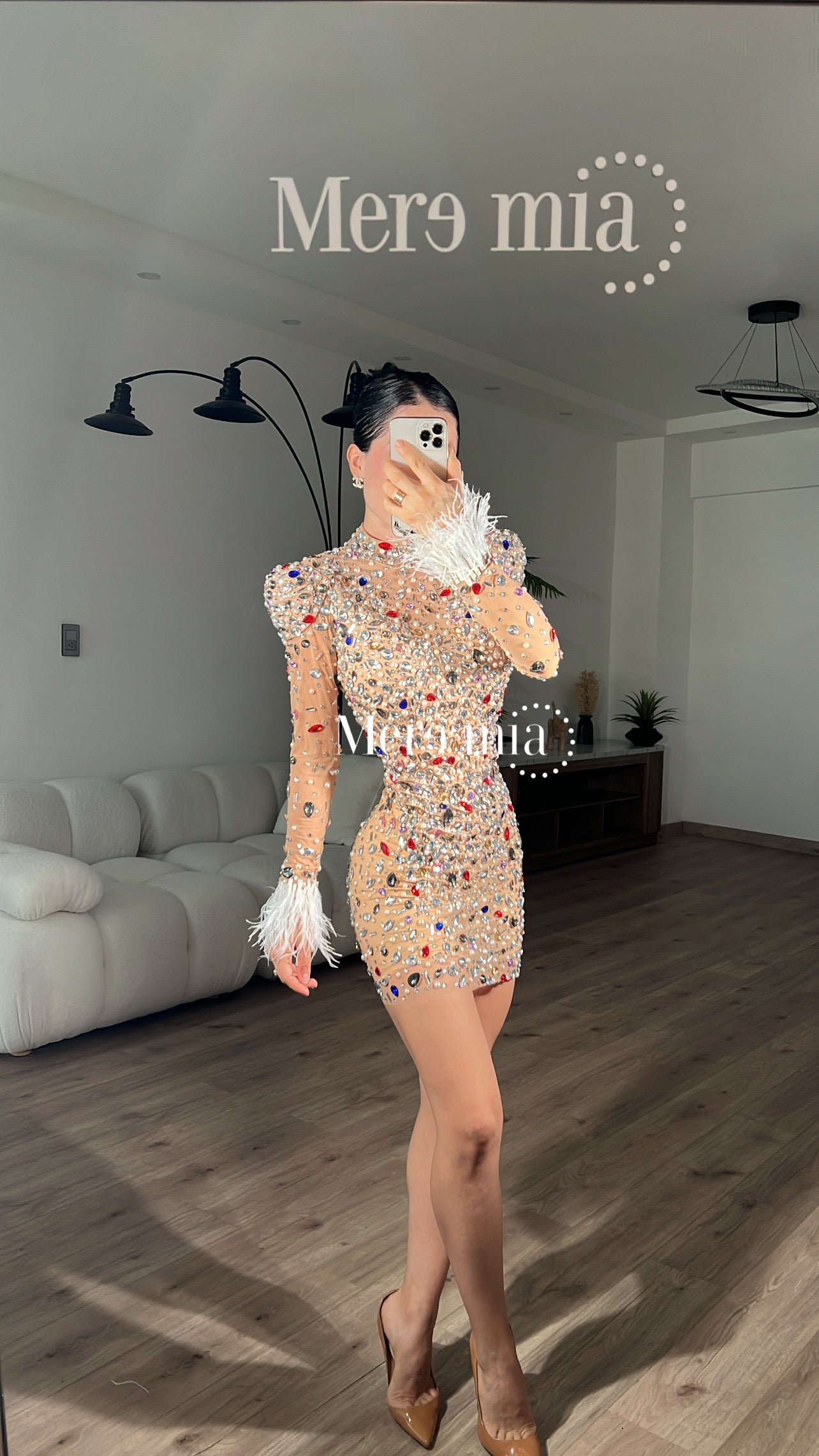 Vestido nude colores