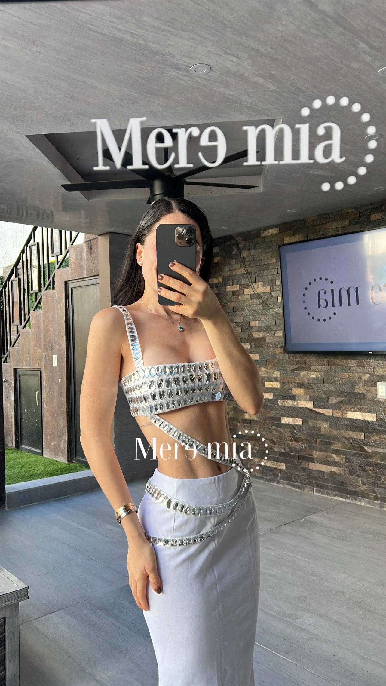 Conjunto blanco apl cuadros