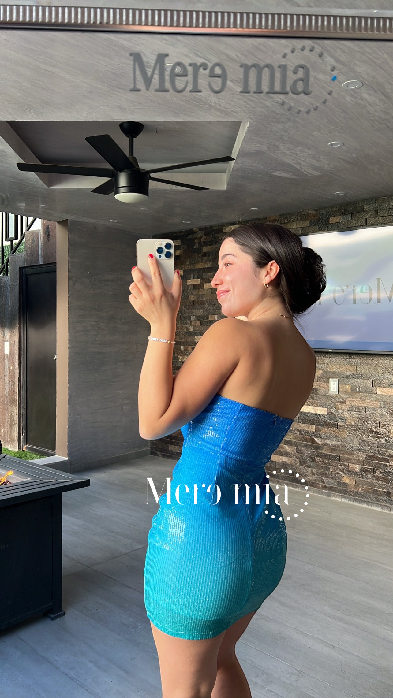 Vestido lent colores azul