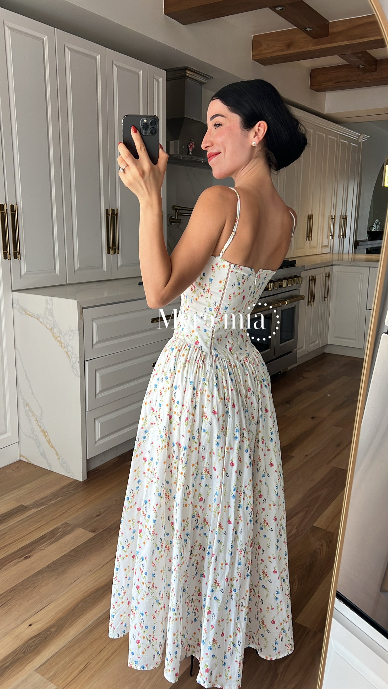 Vestido blanco flores