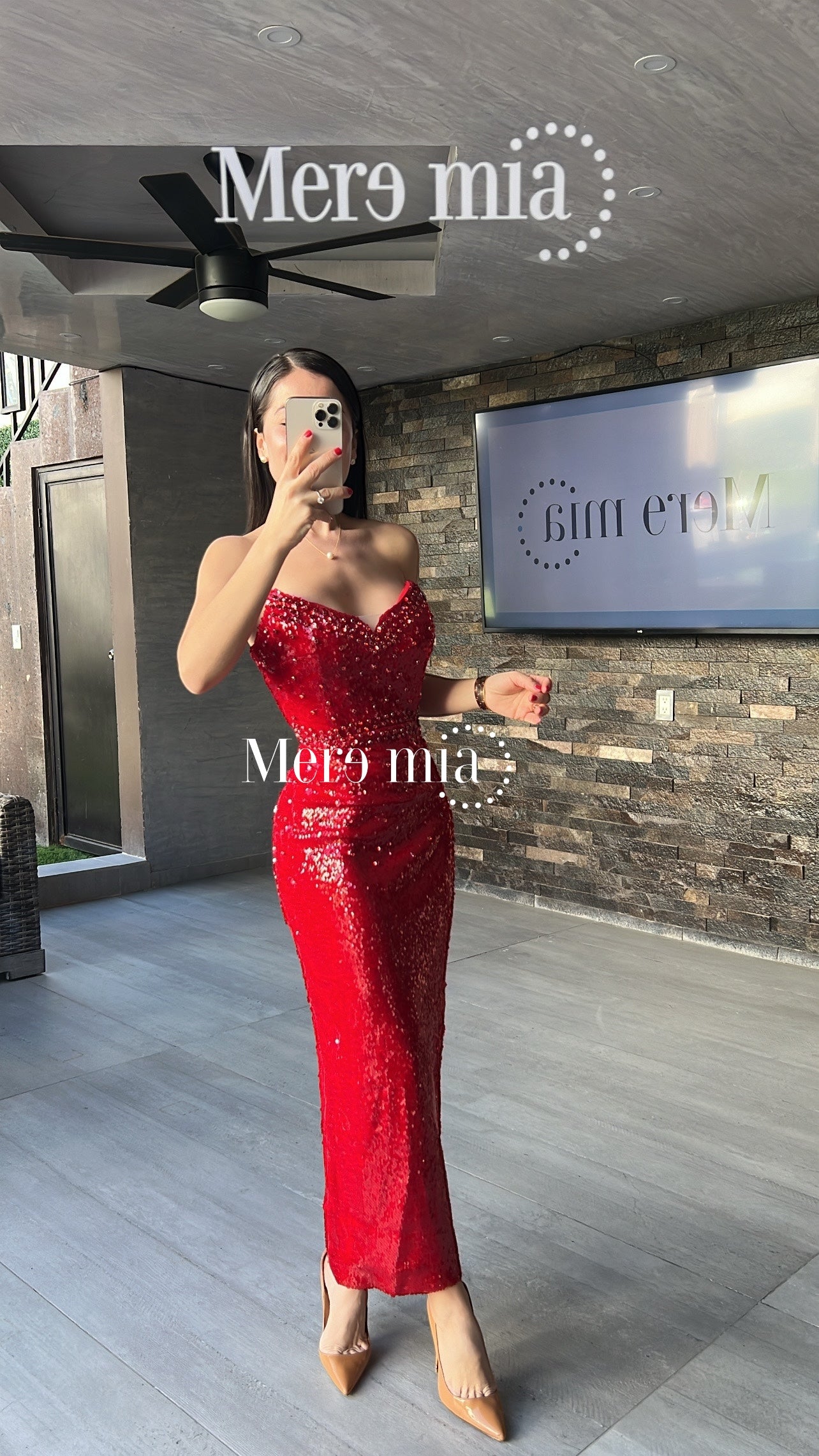 Vestido rojo apl rojas