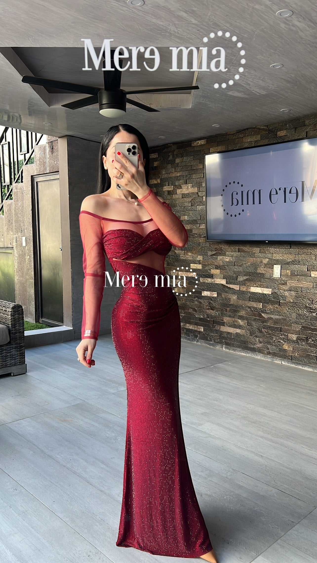 Vestido rojo puntos ml