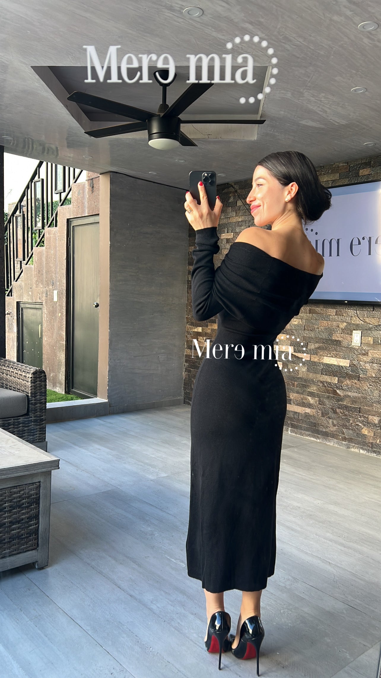 Vestido sweater negro