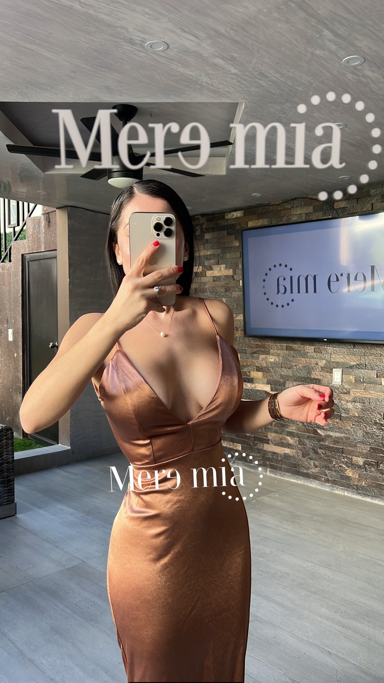 Vestido cobre espalda sat