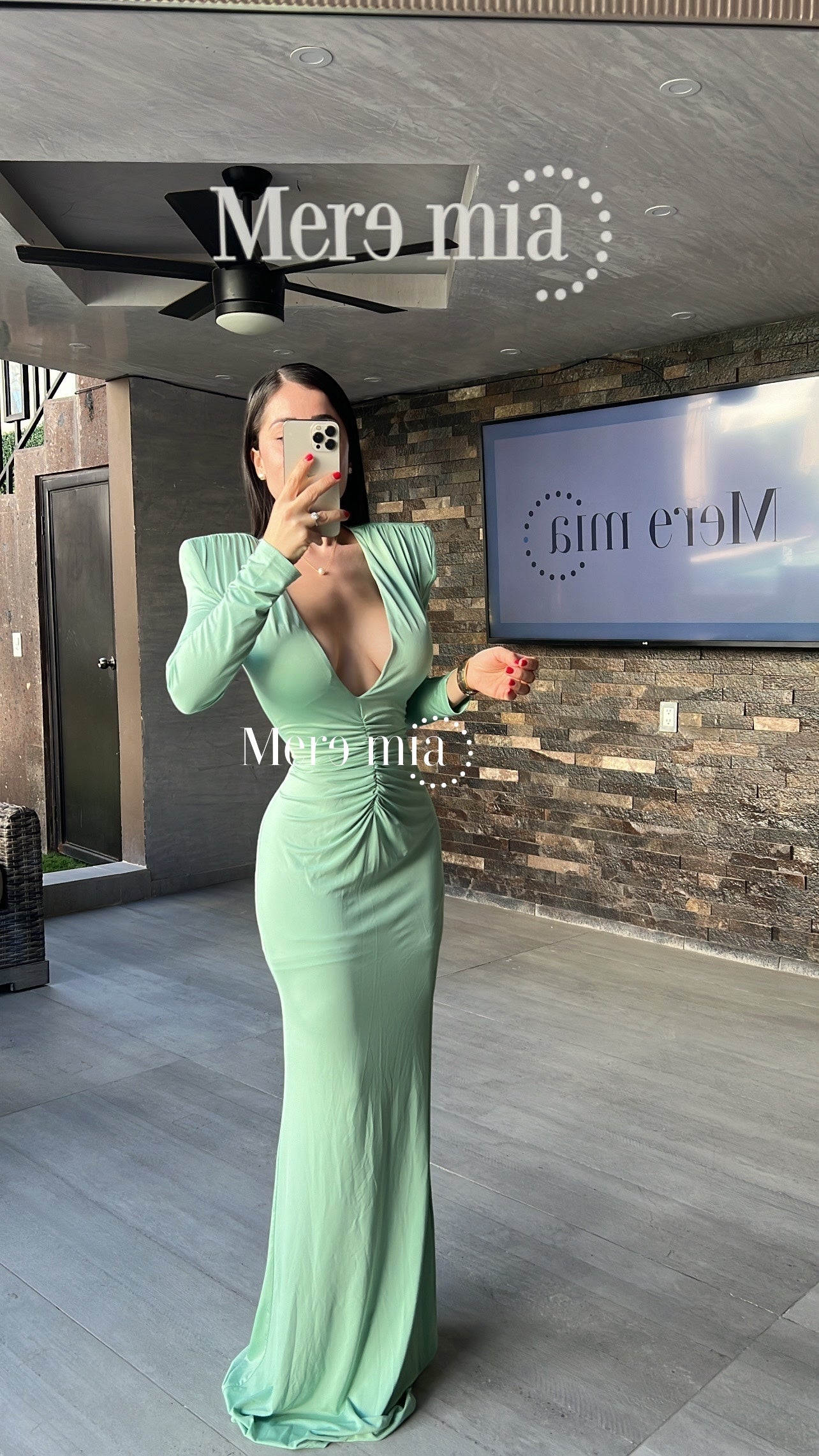 Vestido verde menta V