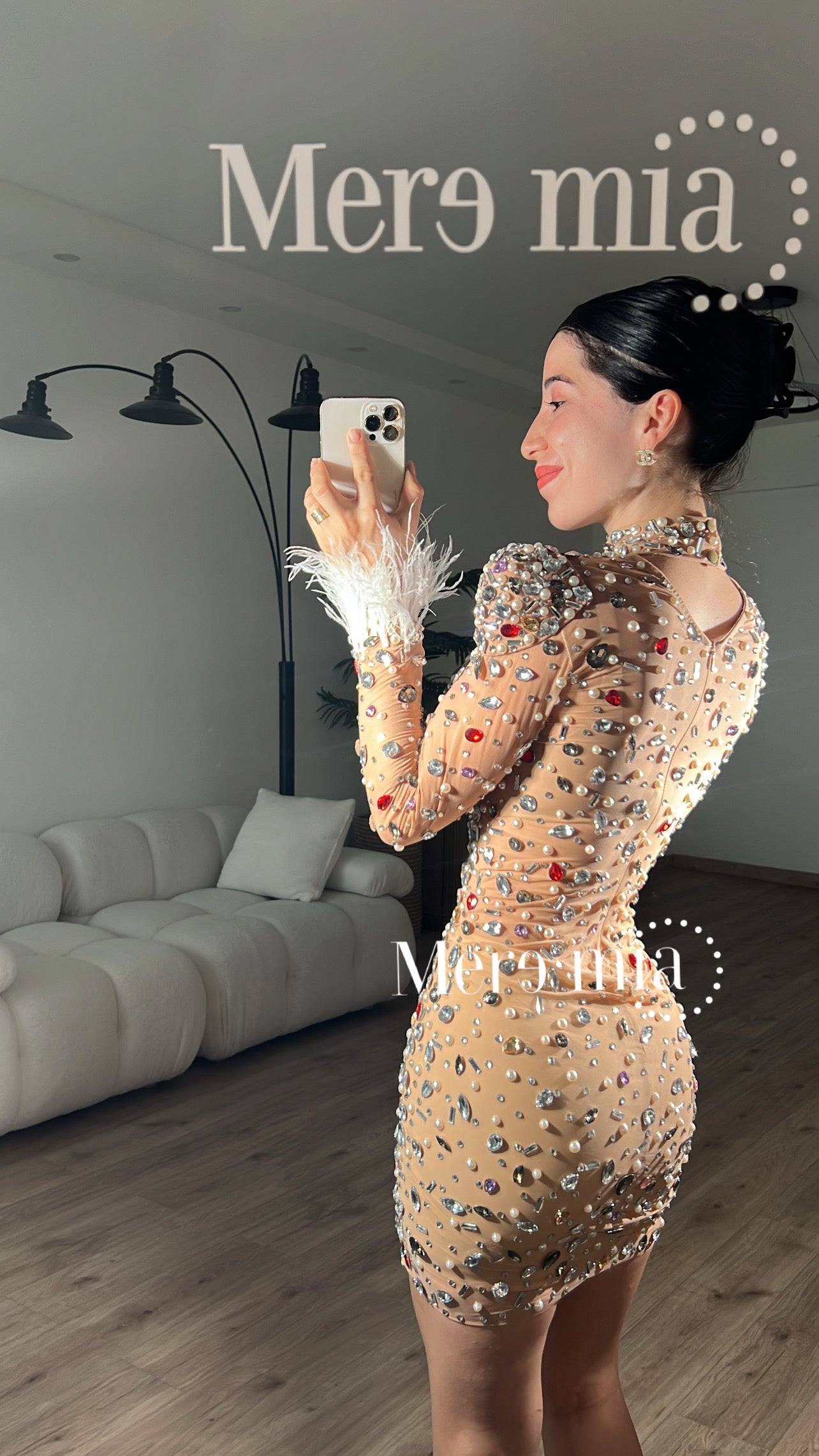 Vestido nude colores