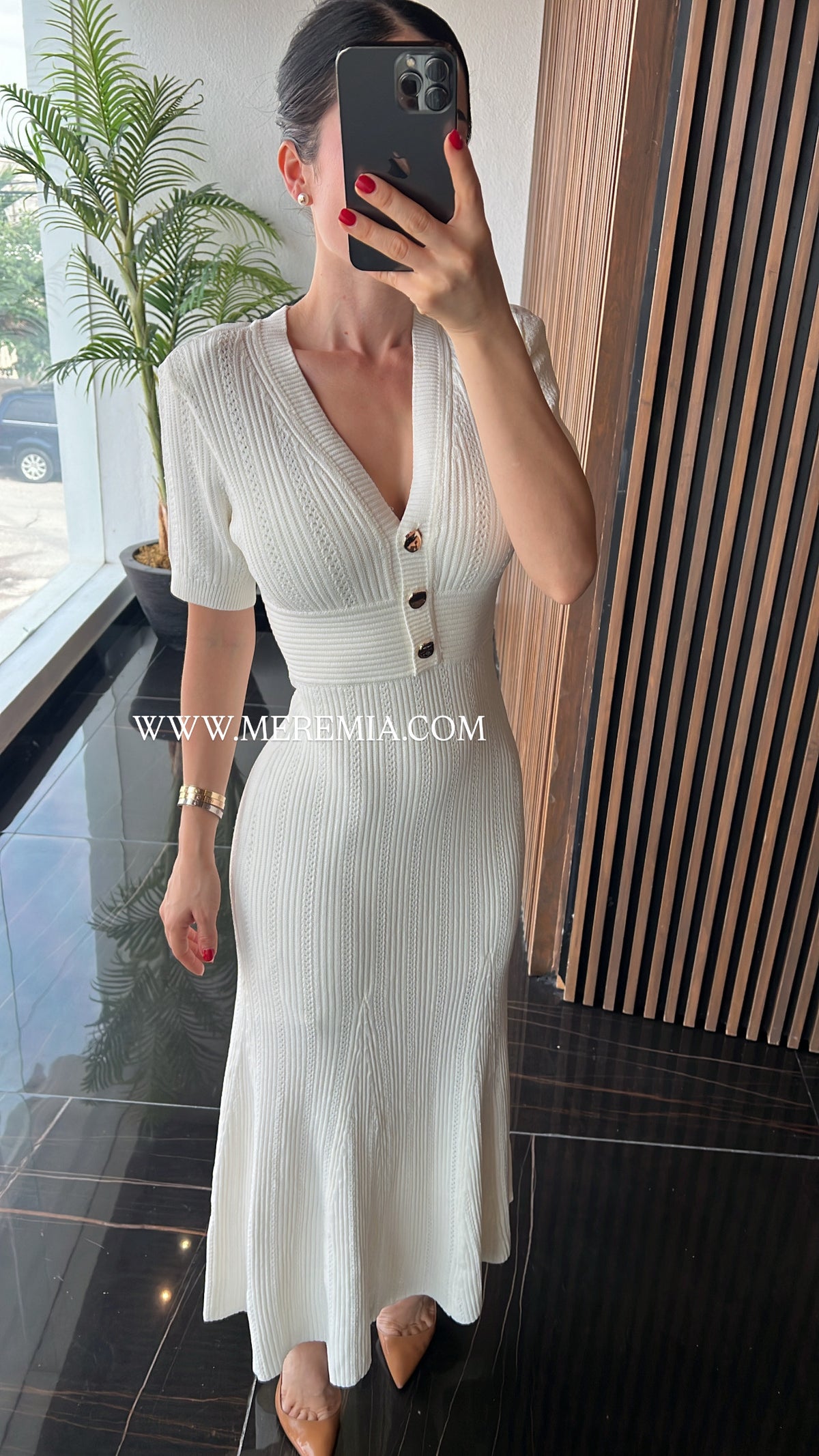 Vestido rayado mc