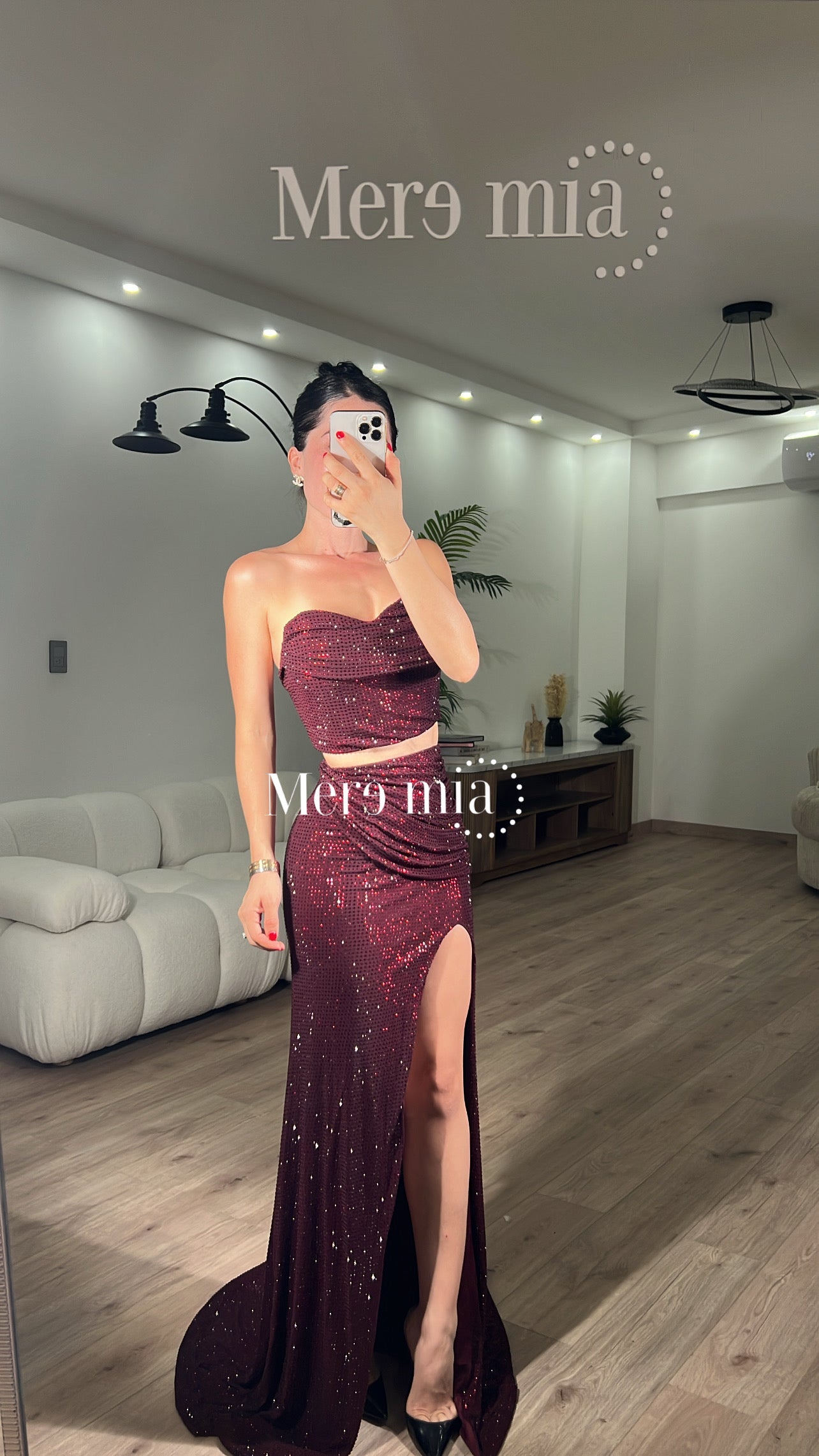 Conjunto tinto puntos