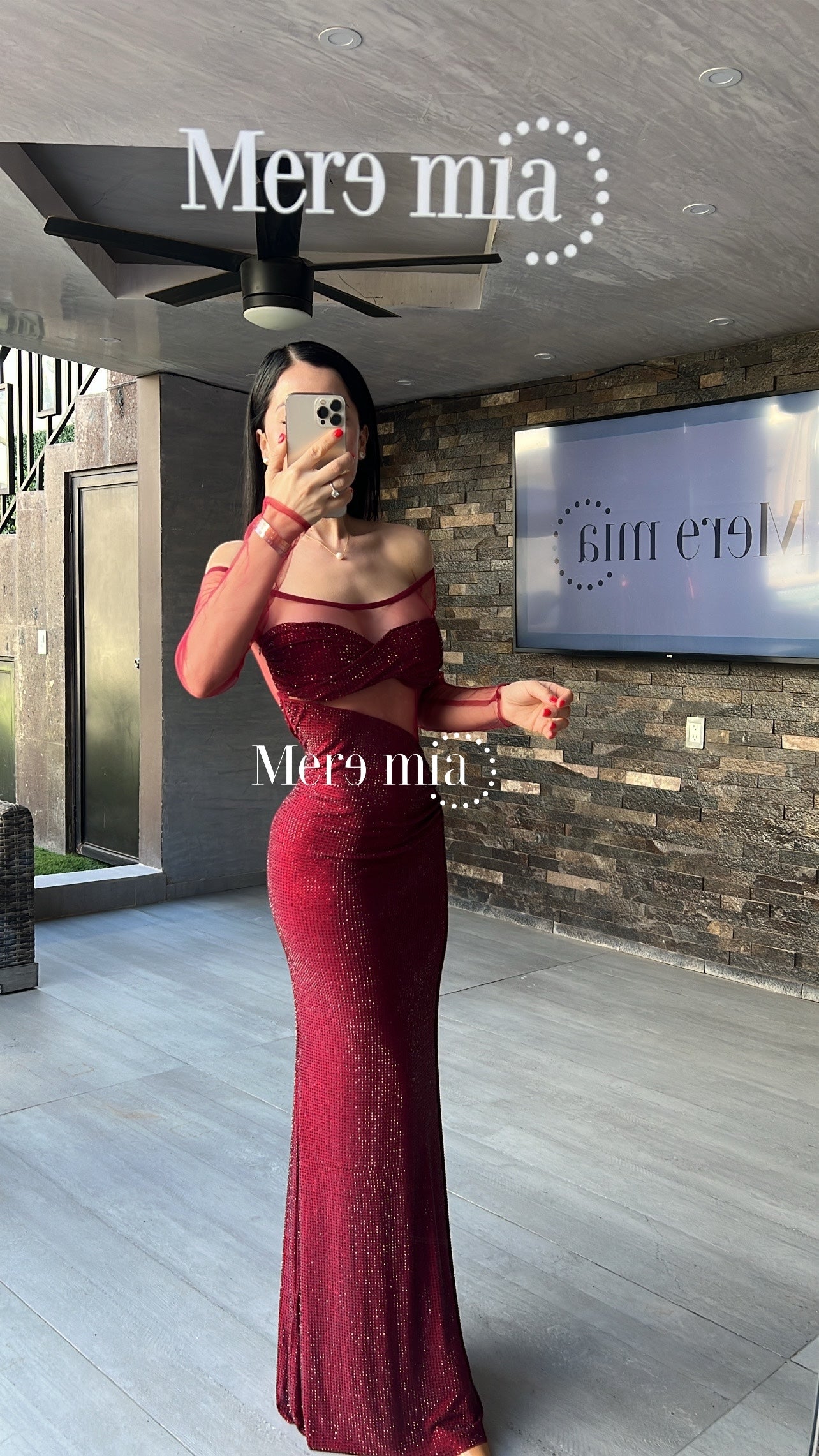 Vestido rojo puntos ml