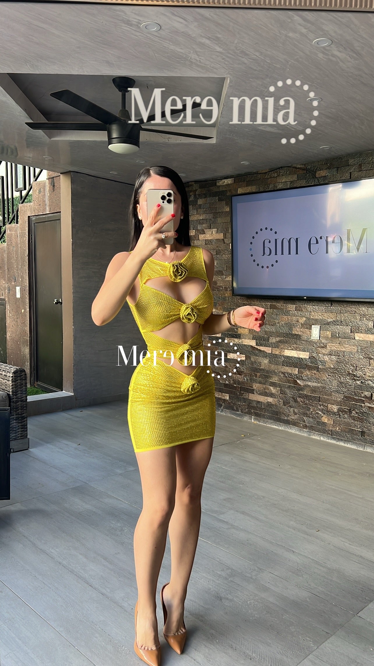 Vestido puntos flores most