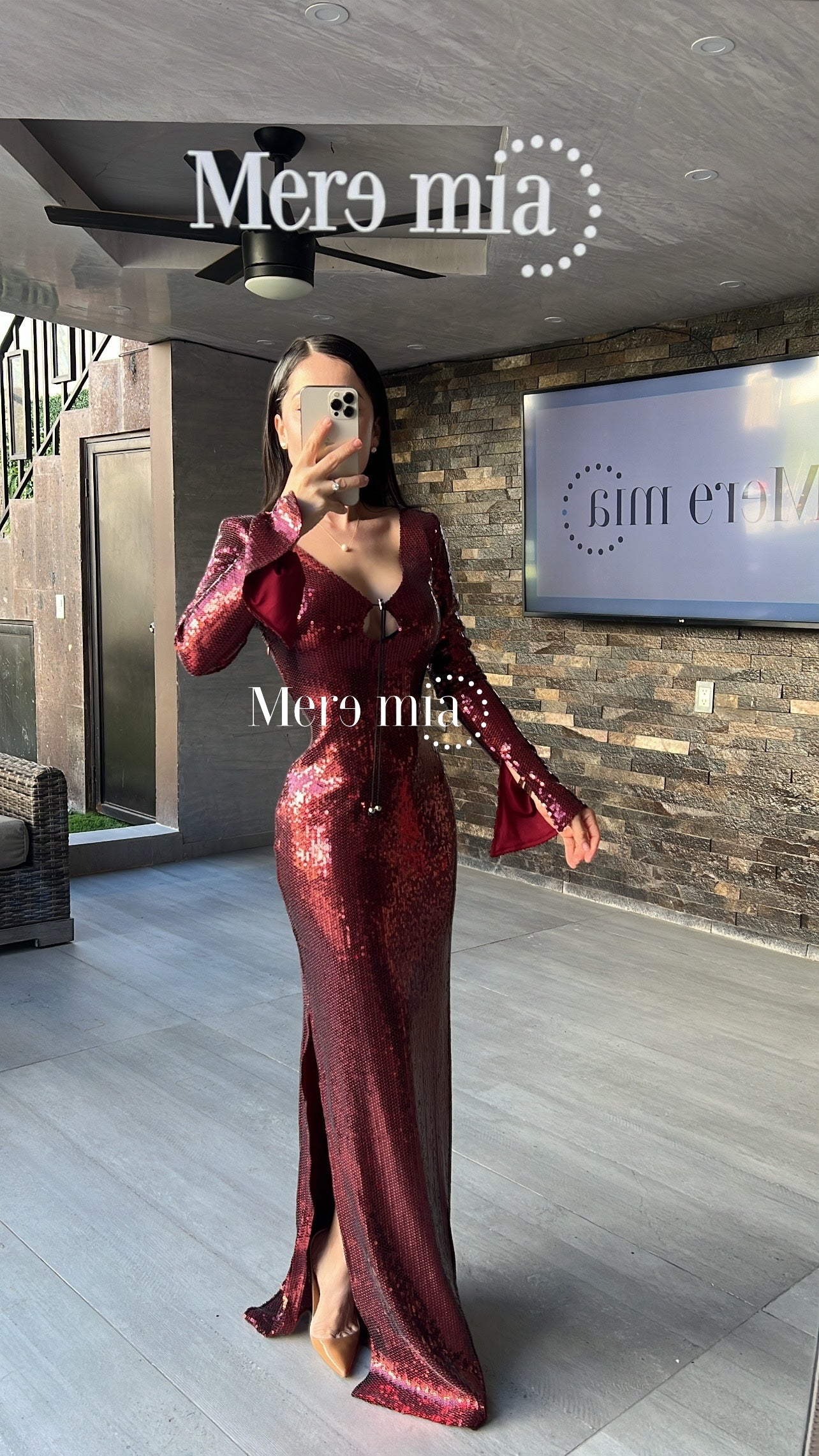 Vestido tinto lent ml