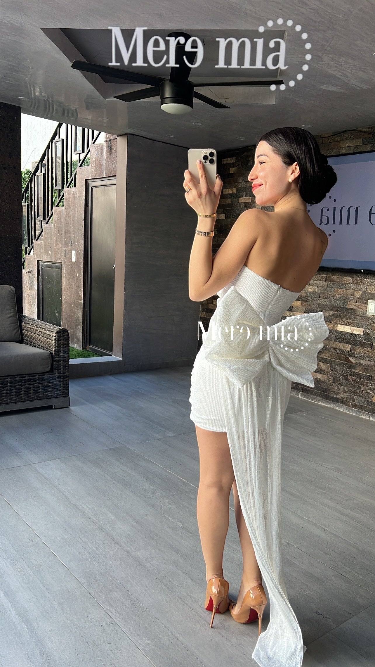 Vestido blanco lent corto