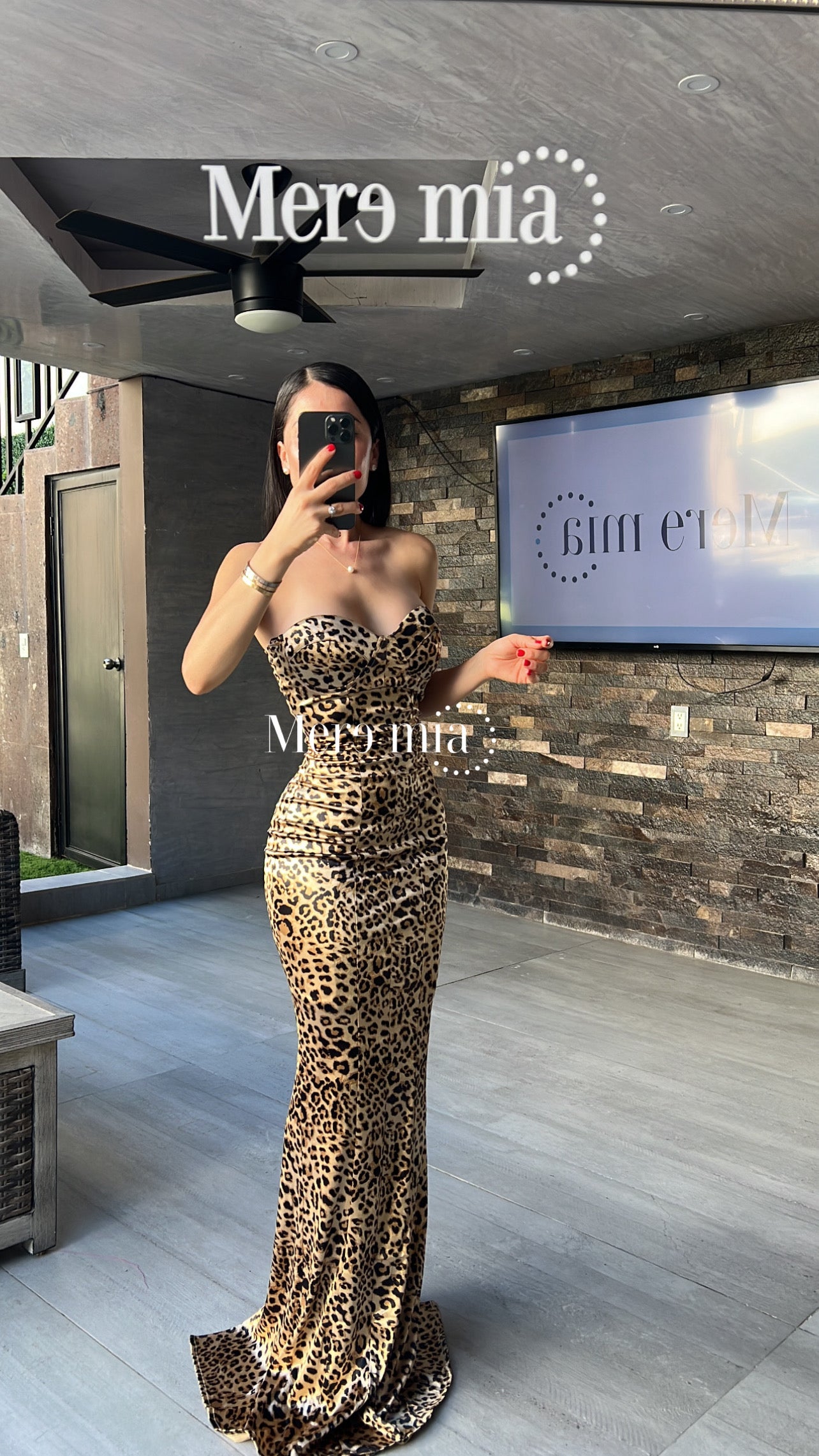 Vestido animal print