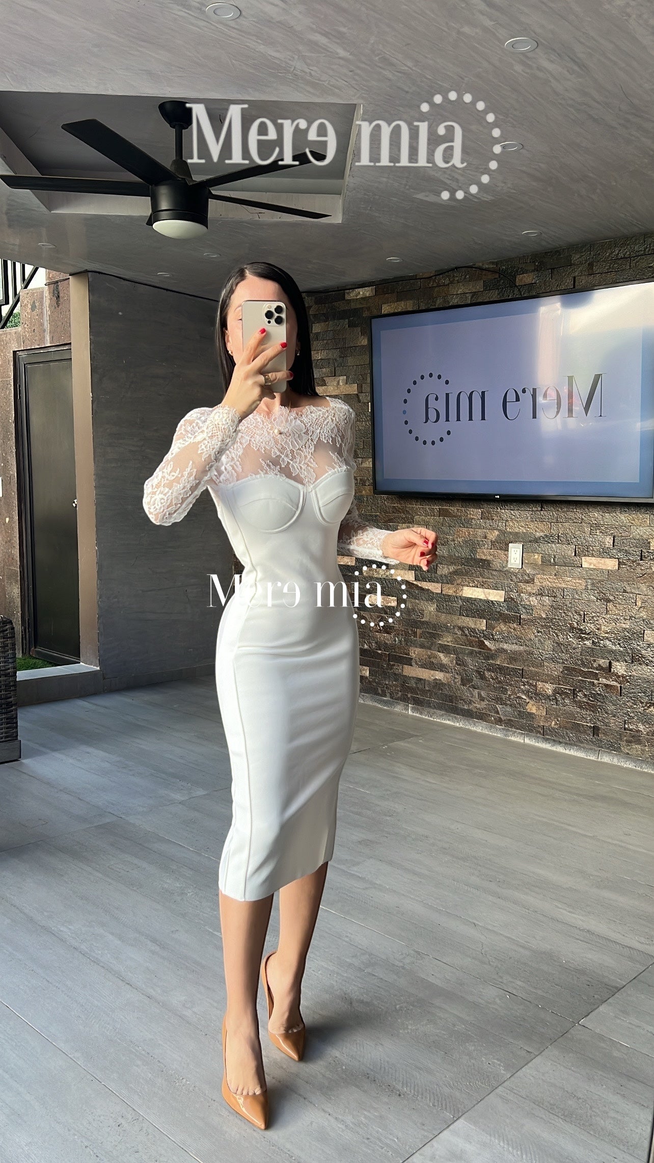 Vestido blanco encaje