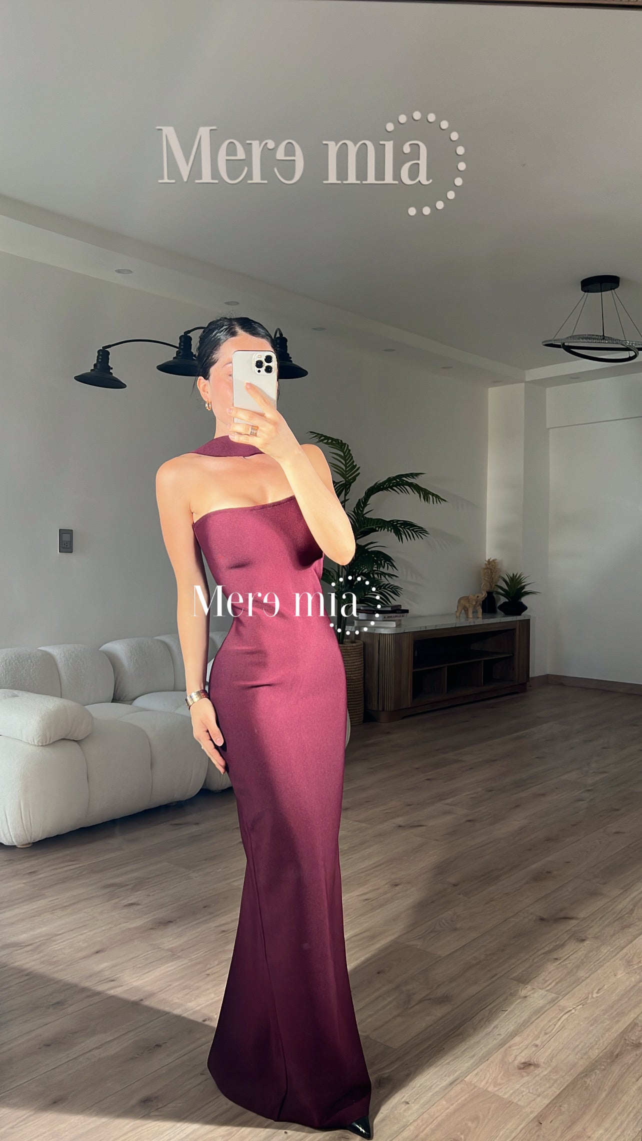 Vestido tinto halter