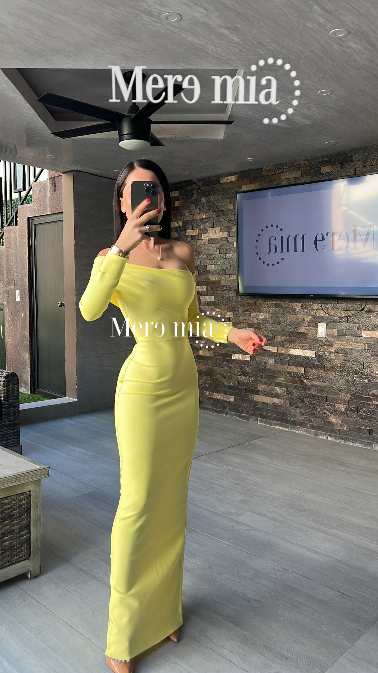 Vestido amarillo ml homb