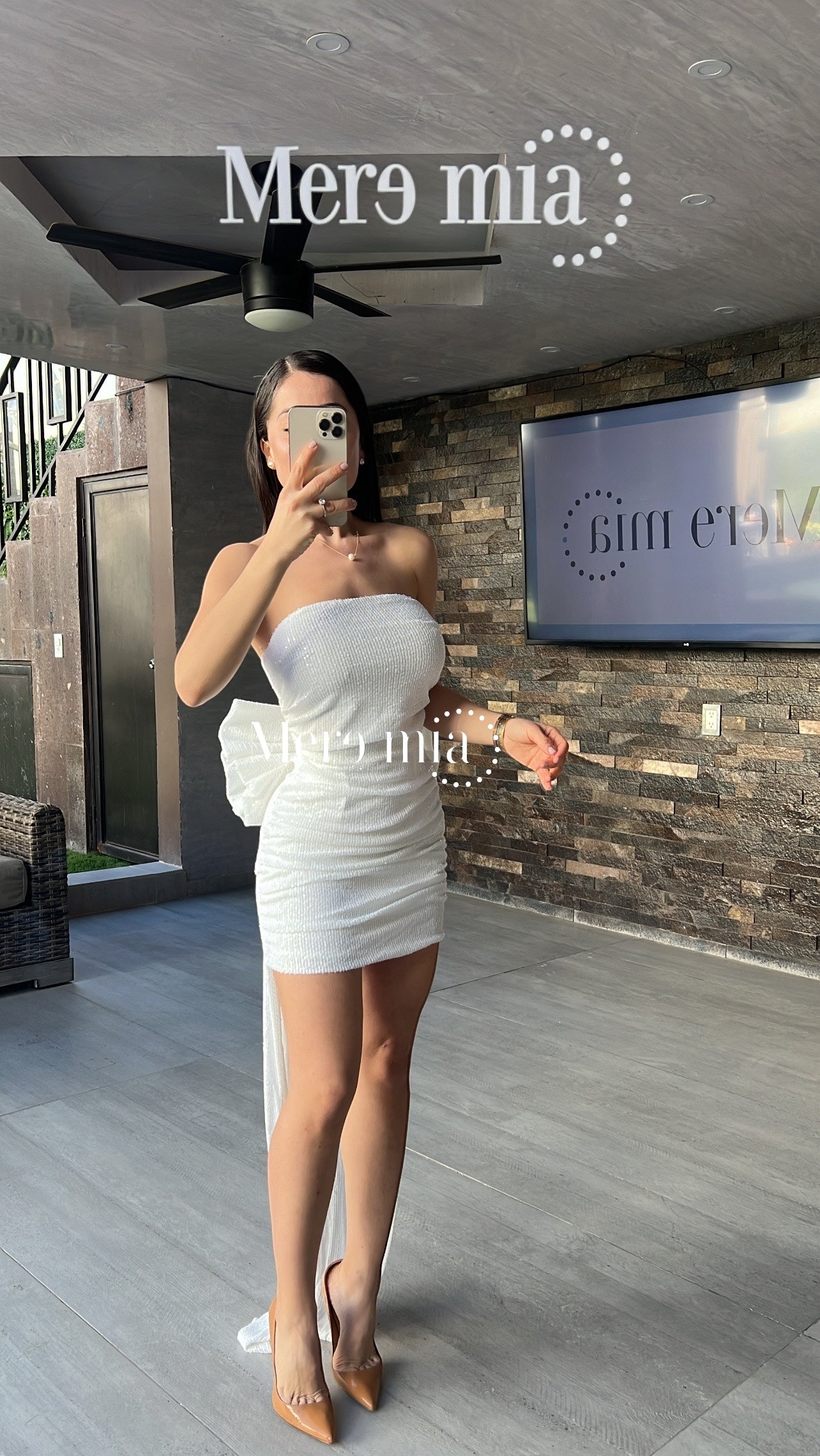 Vestido blanco lent corto