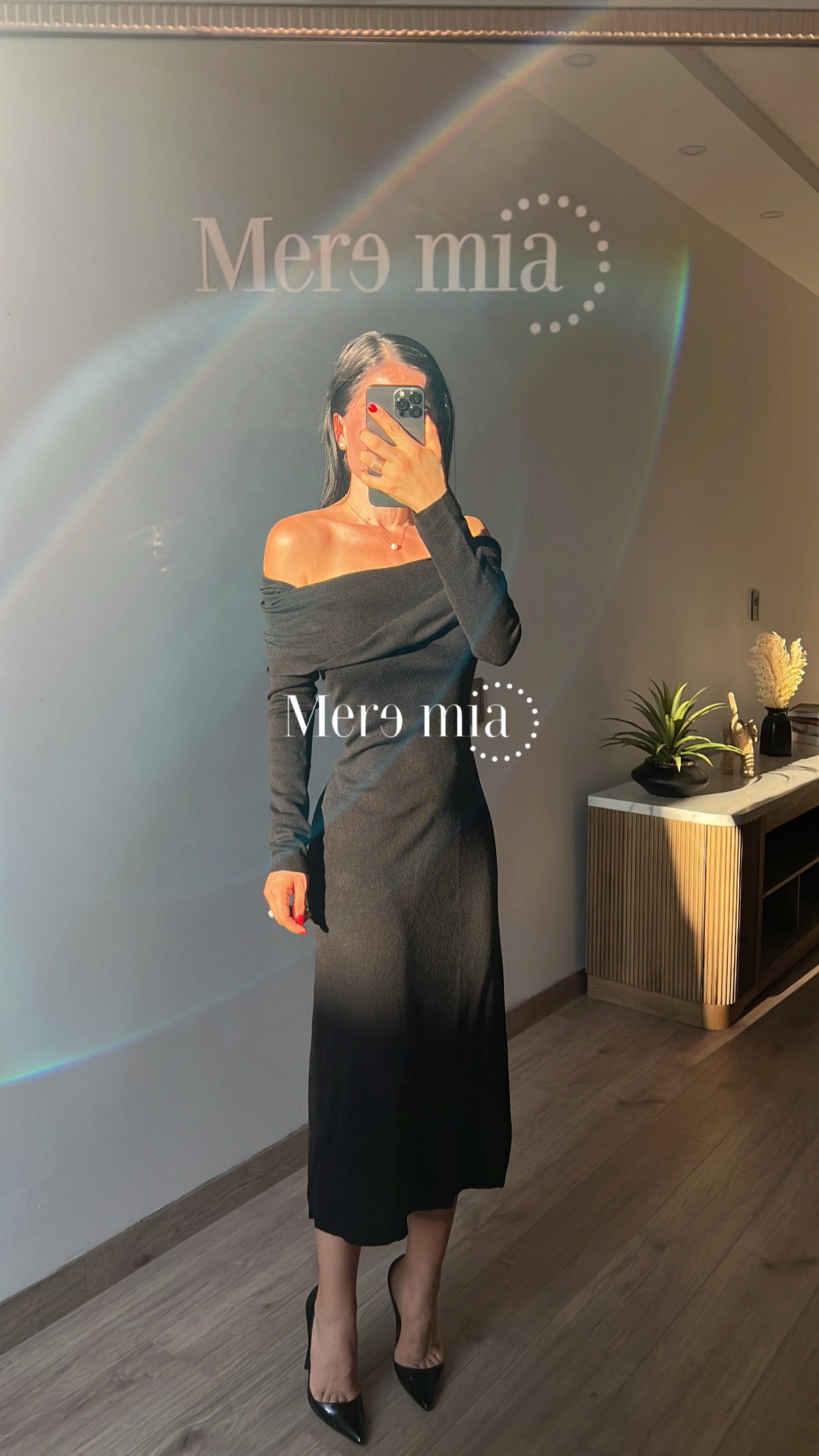 Vestido sweater negro