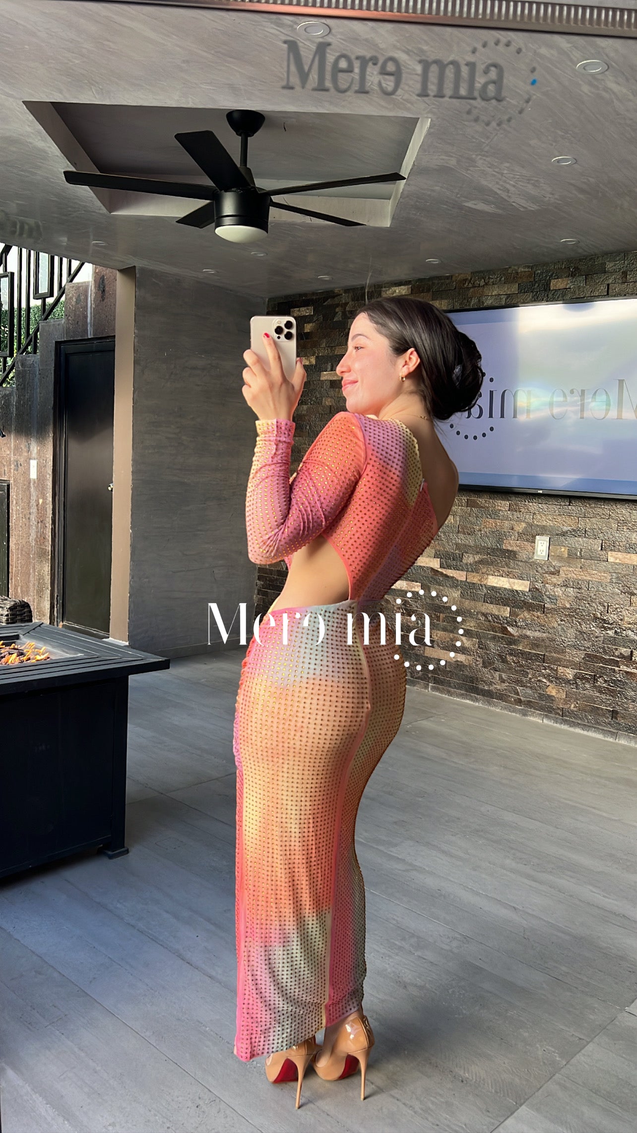 Vestido colores manga