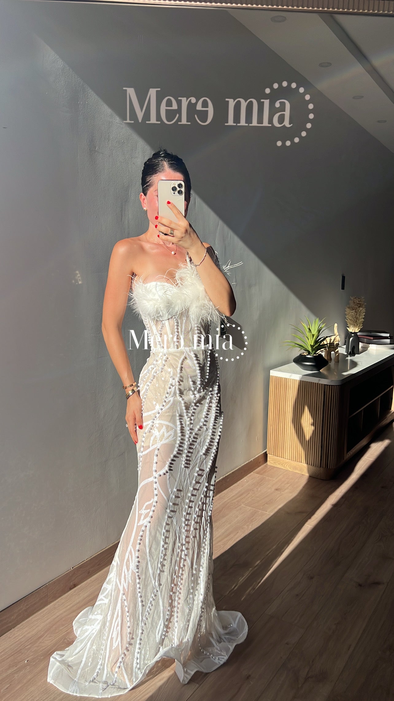 Vestido blanco strapples