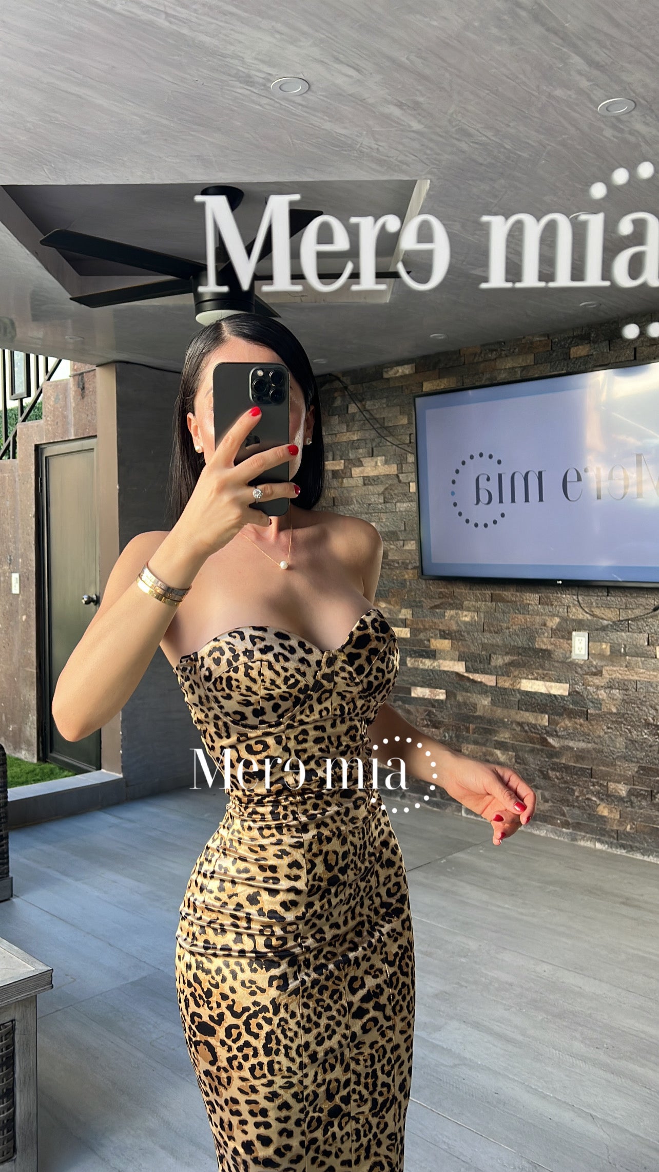 Vestido animal print