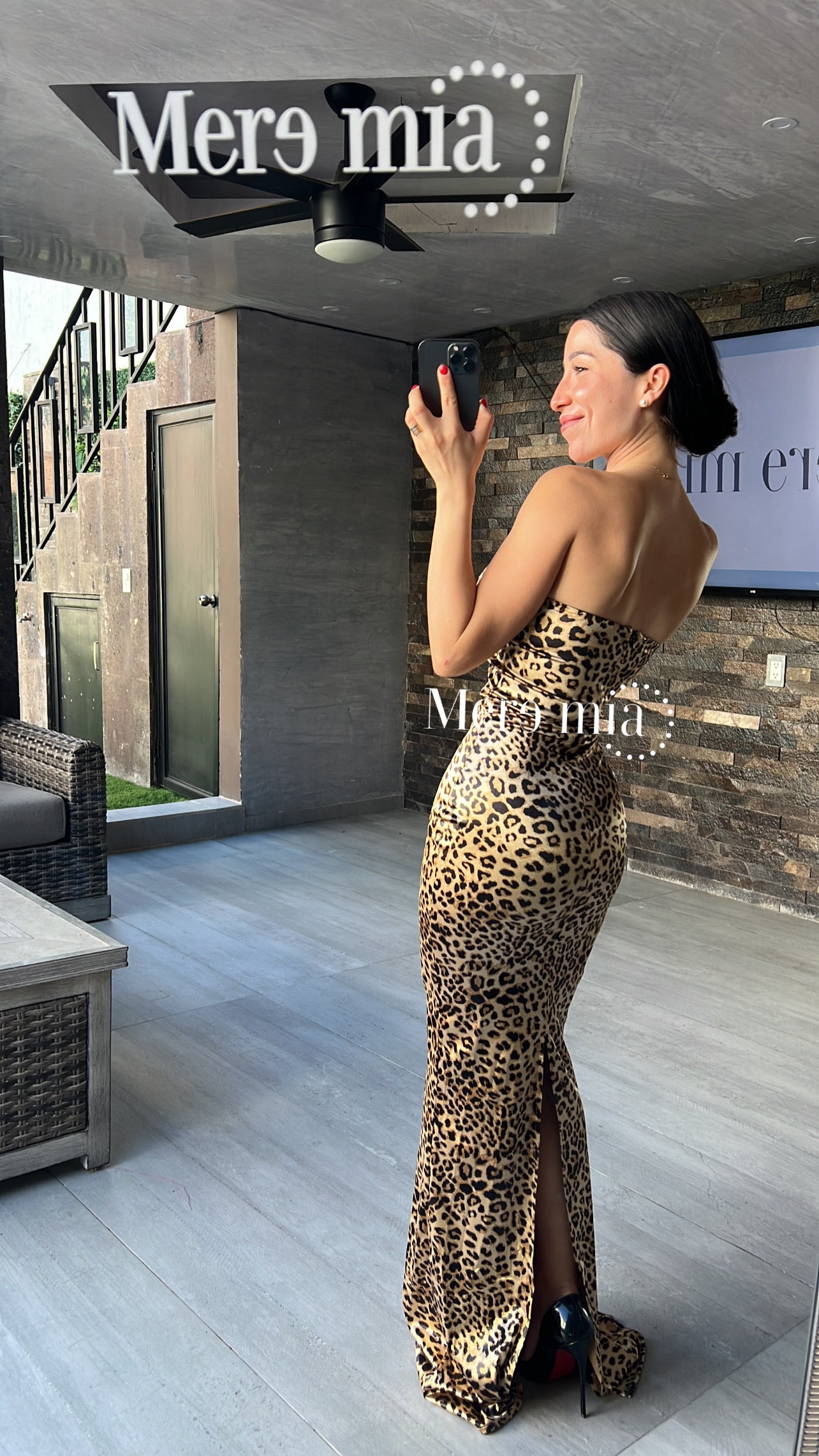 Vestido animal print