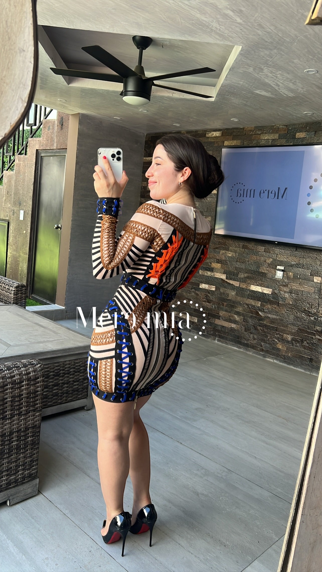 Vestido manga larga colores