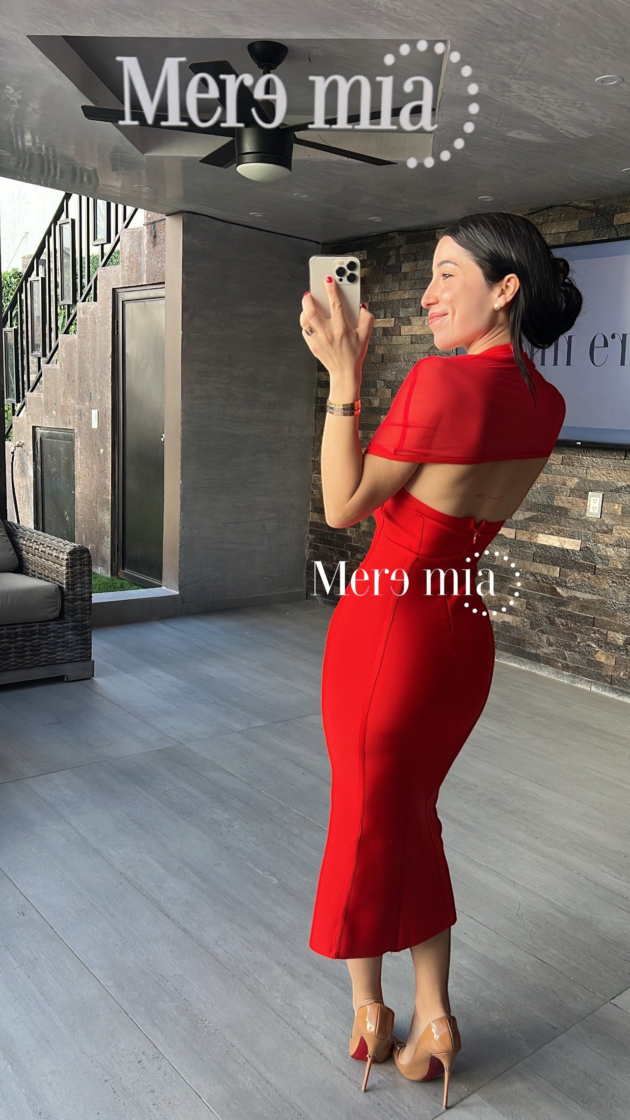 Vestido rojo halter
