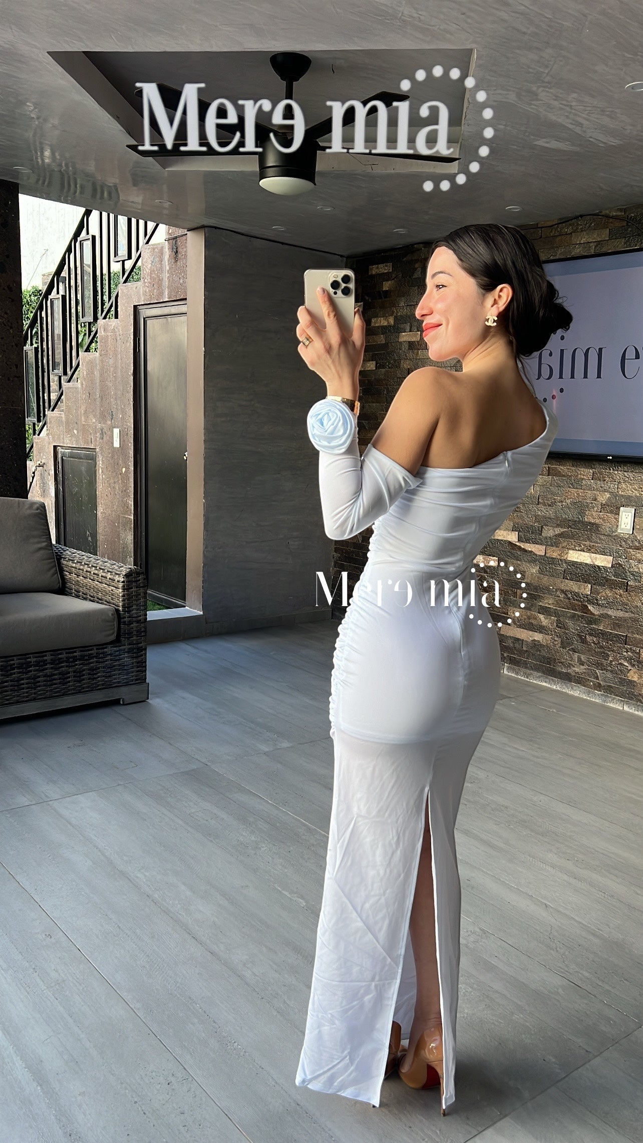 Vestido plisado flores