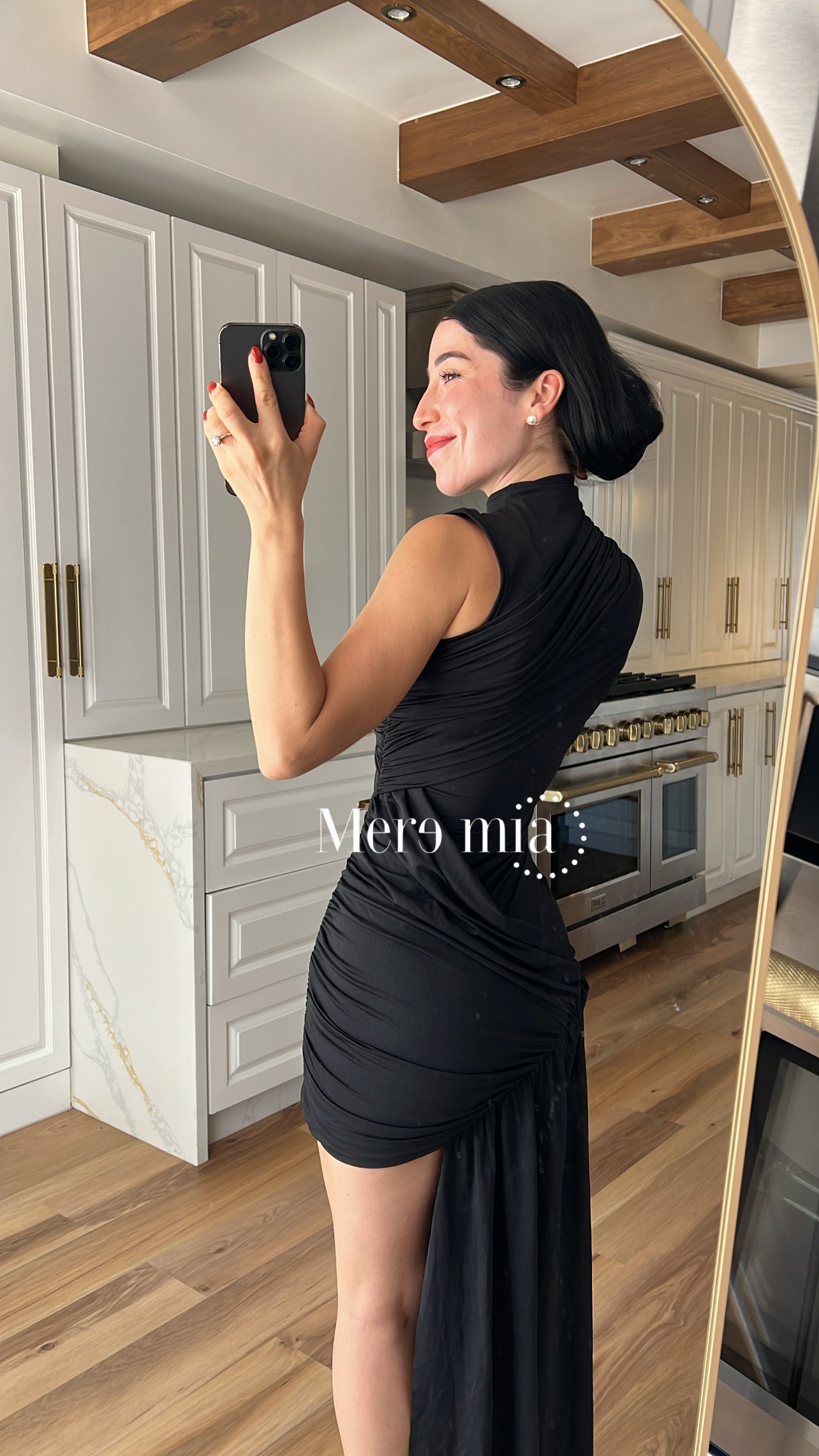 Vestido cruzado estola