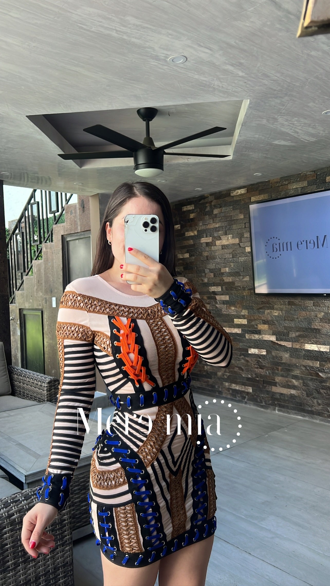 Vestido manga larga colores