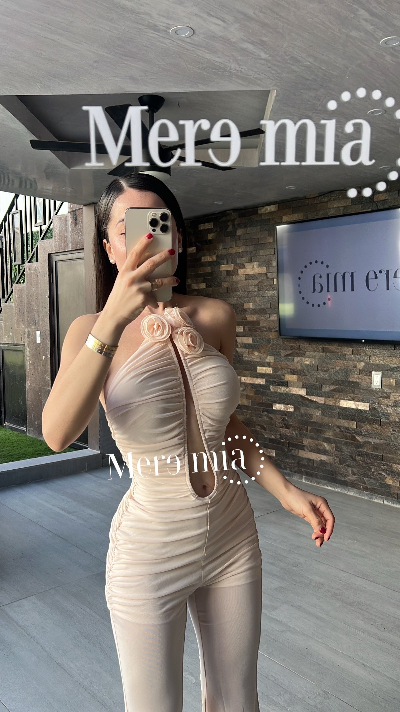 Jumpsuit nude flores