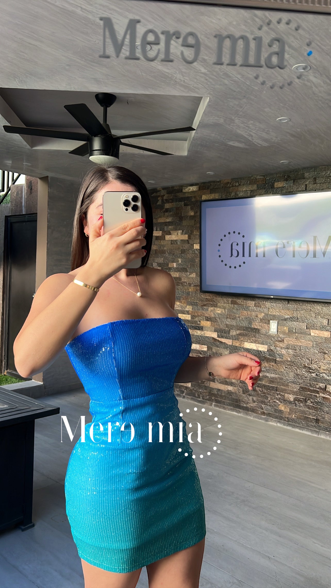 Vestido lent colores azul