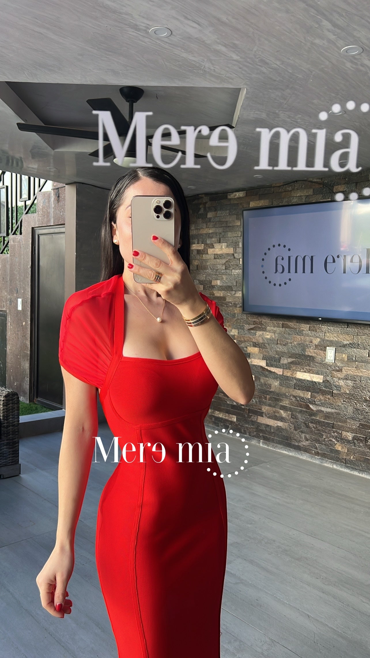 Vestido rojo halter