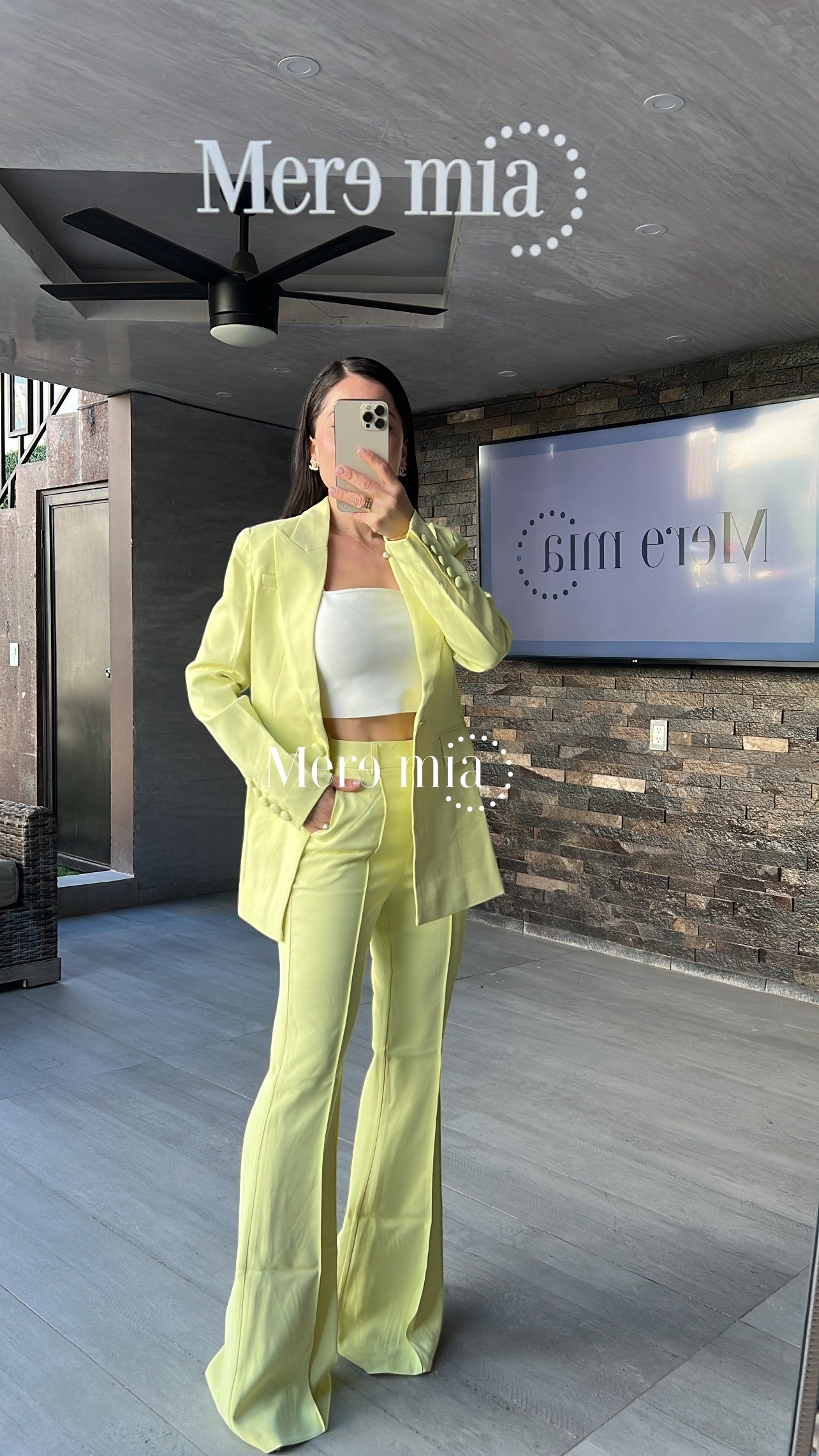 Conjunto pantalon verde lim