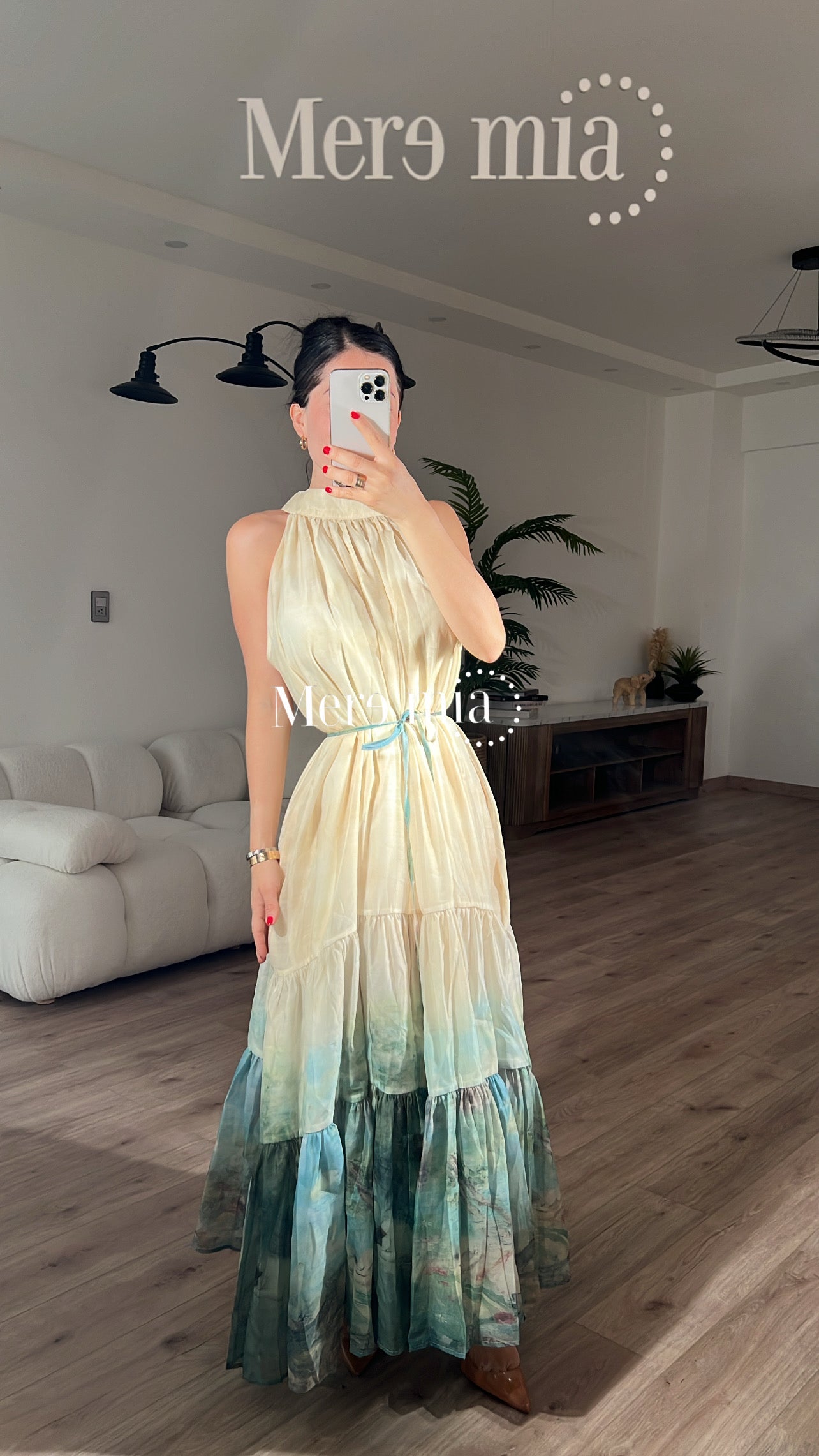 Vestido nude ampon
