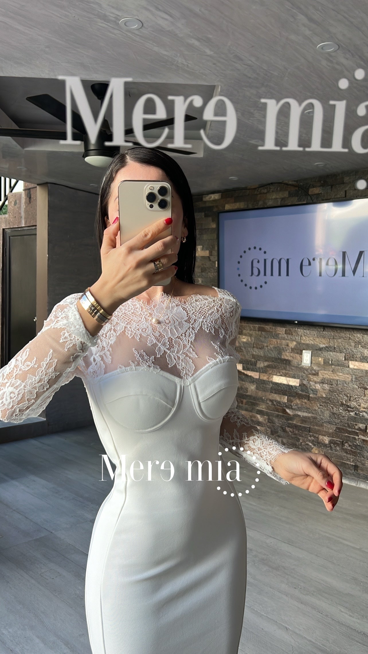 Vestido blanco encaje