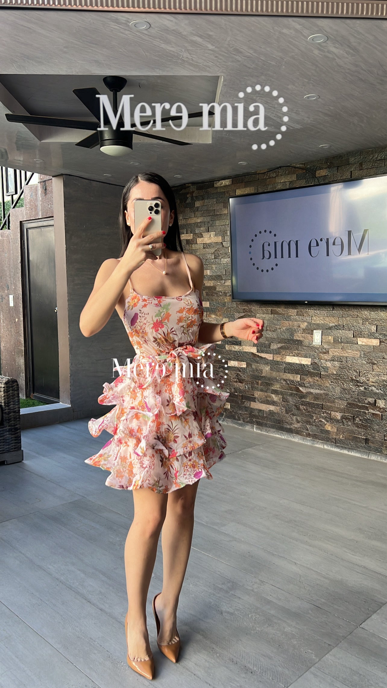 Vestido flores olanes