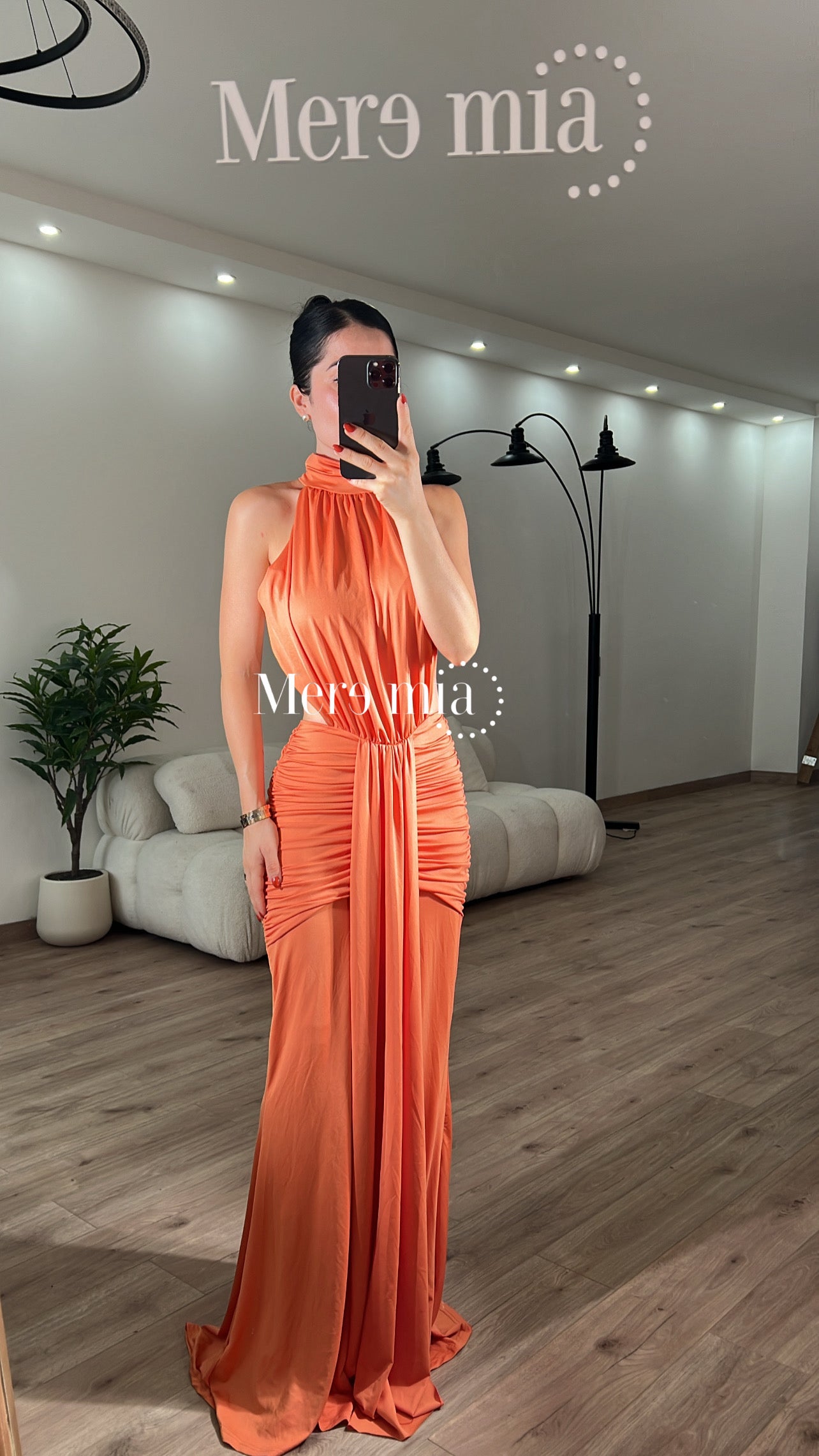 Vestido estola sin espalda