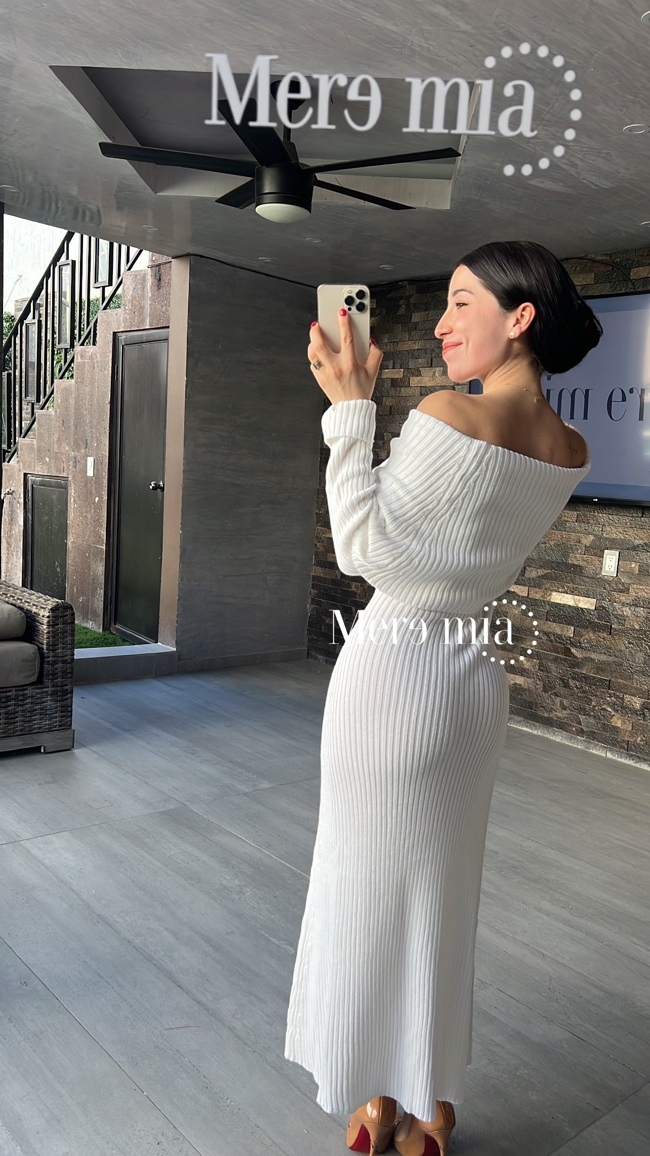 Vestido claro sweater hom