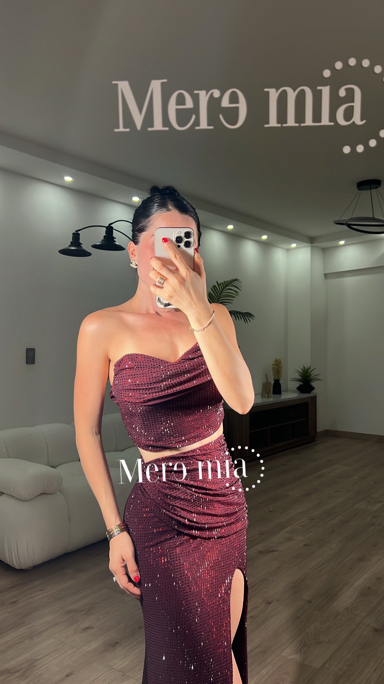 Conjunto tinto puntos